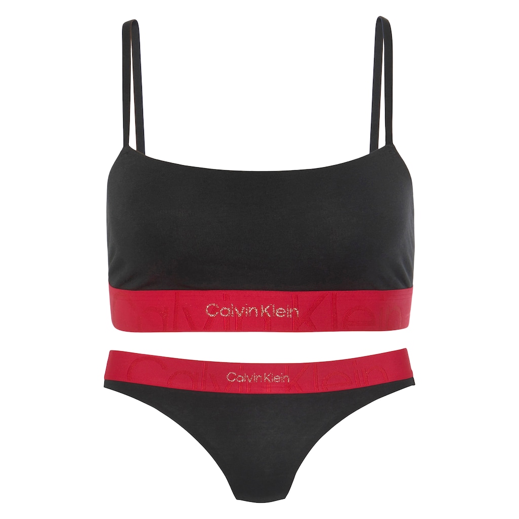 Calvin Klein Underwear Bandeau-BH »UNLINED BRA SET«, (Set, 2 tlg., BH + Slip)