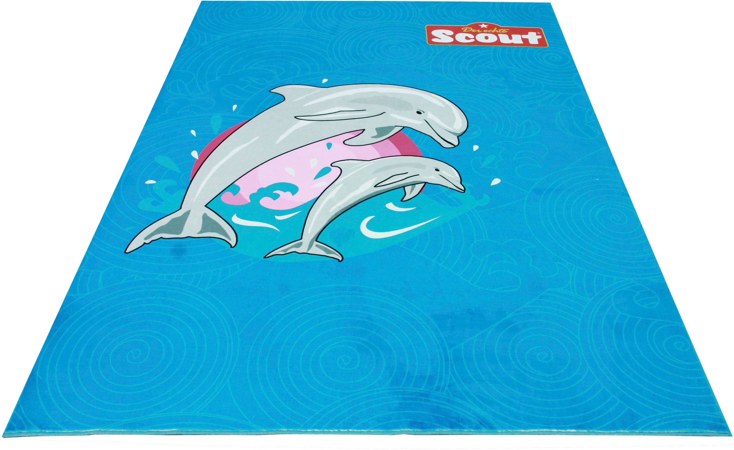 Scout Kinderteppich »Dolphin«, rechteckig, 5 mm Höhe, Druckteppich