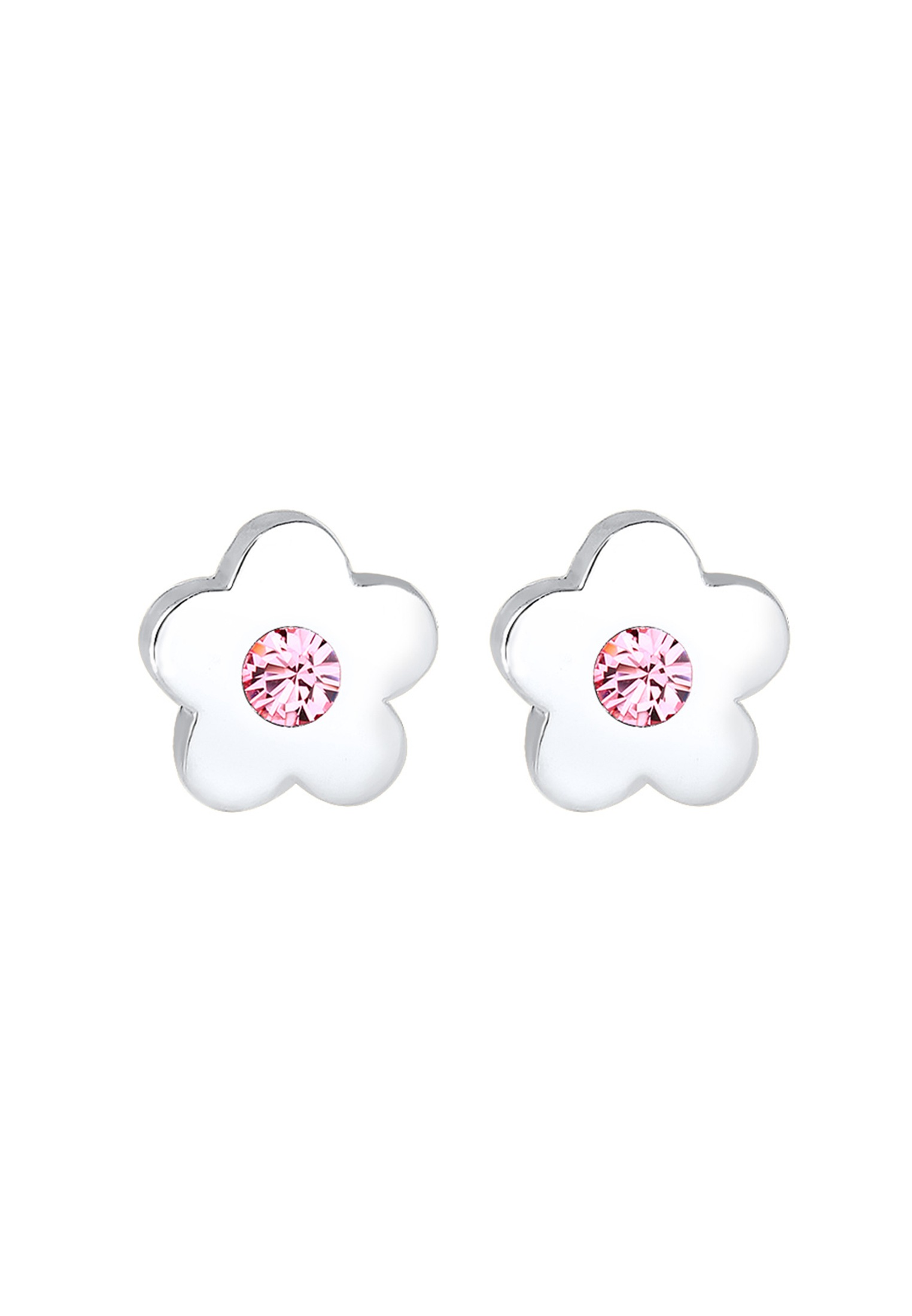 Elli Paar Ohrstecker »Ohrringe Kinder Blume Kristall 925 Silber«