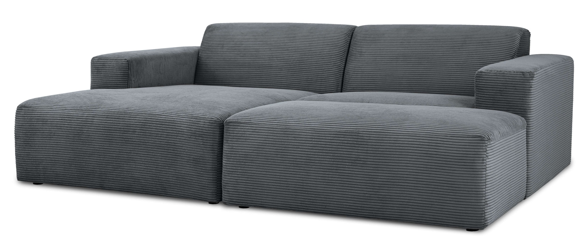 INOSIGN Ecksofa »Koa,228cm, L-Form, Modulsofa, Webstoff, Cord«, Designsofa, Set, Hocker inklusive, weicher Lounge-Sitzkomfort