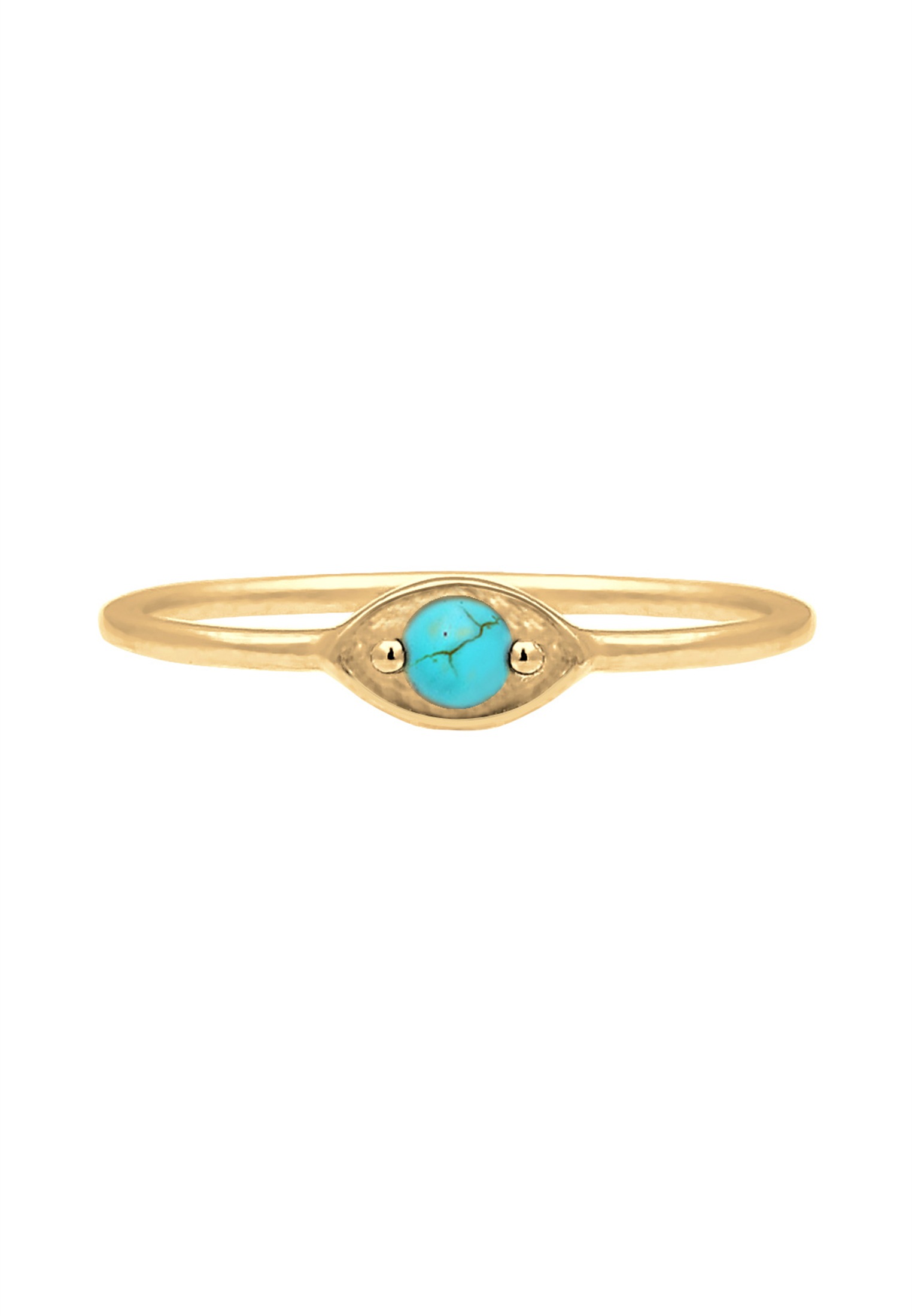 Elli Silberring »Ring Evil Eye Talisman Symbol mit Türkis 925 Silber«