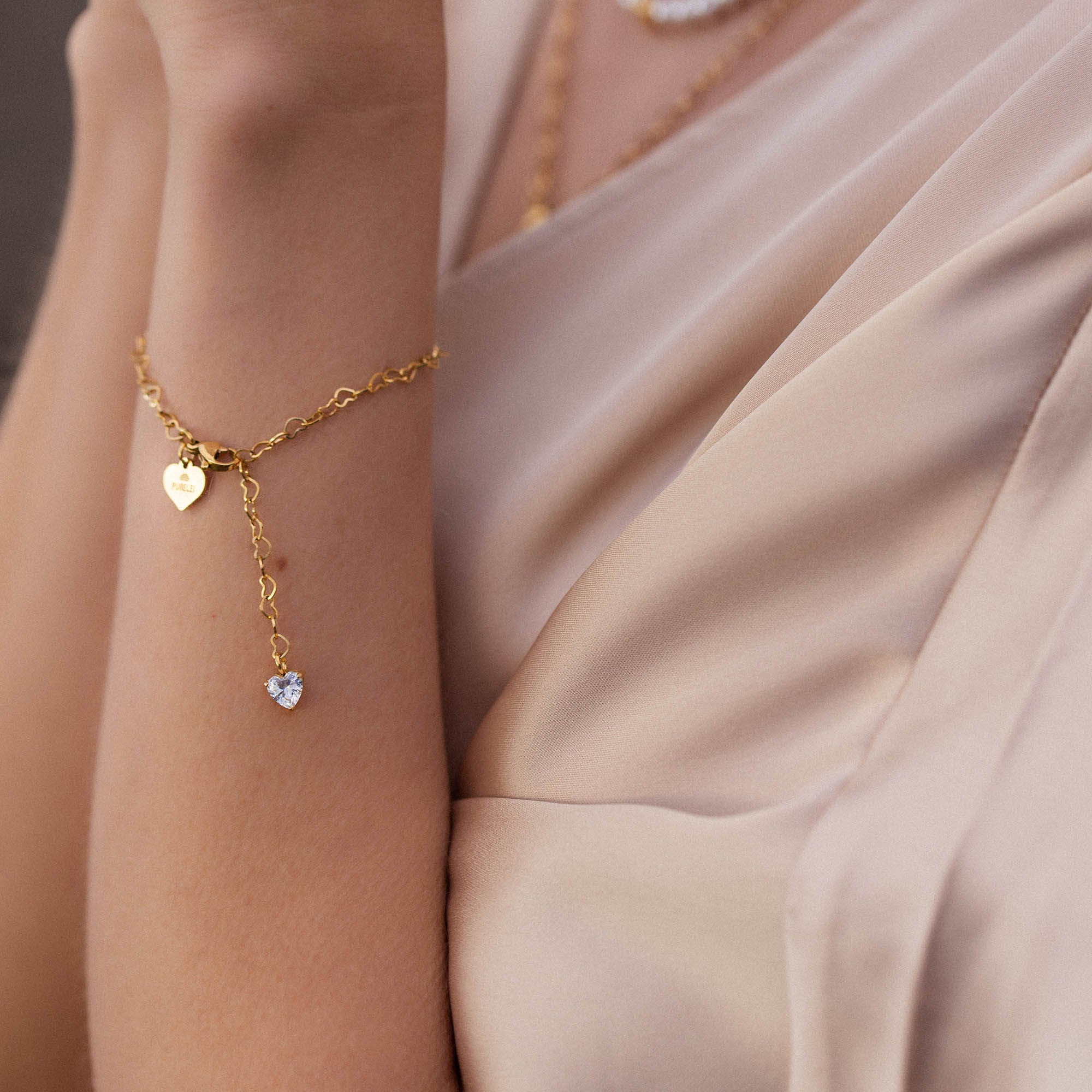 Purelei Armband »Schmuck Geschenk Endless Love Herz, 23031-Bracelet-Endless-Love«, mit Zirkonia (synth.)