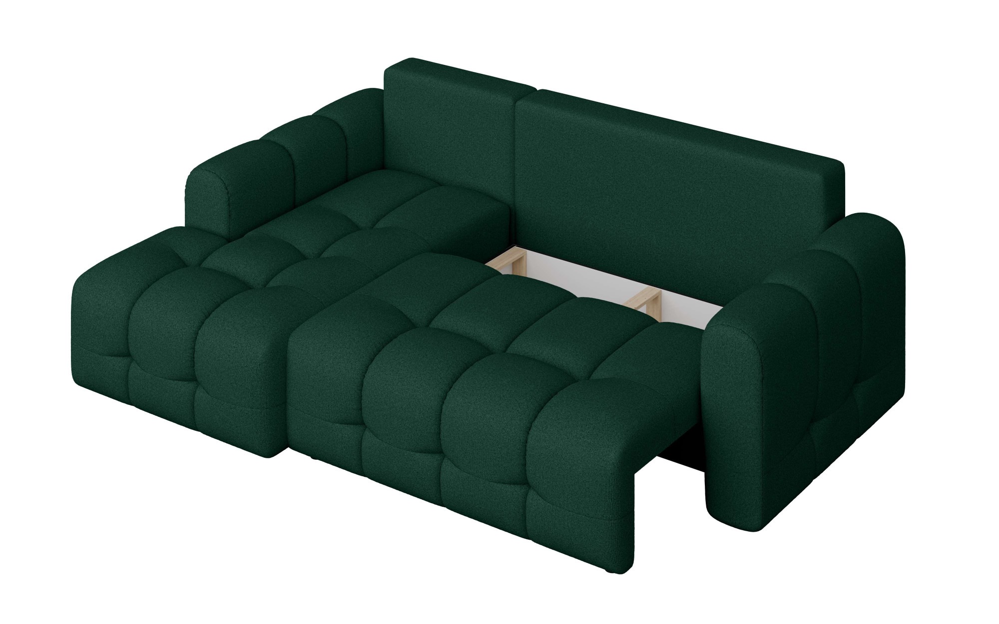 INOSIGN Ecksofa »Manilla, wahlweise mit Bettfunktion, B/T/H 265/170/91 cm«, L-Form mit Recamiere rechts/links bestellbar, Wellenunterfederung