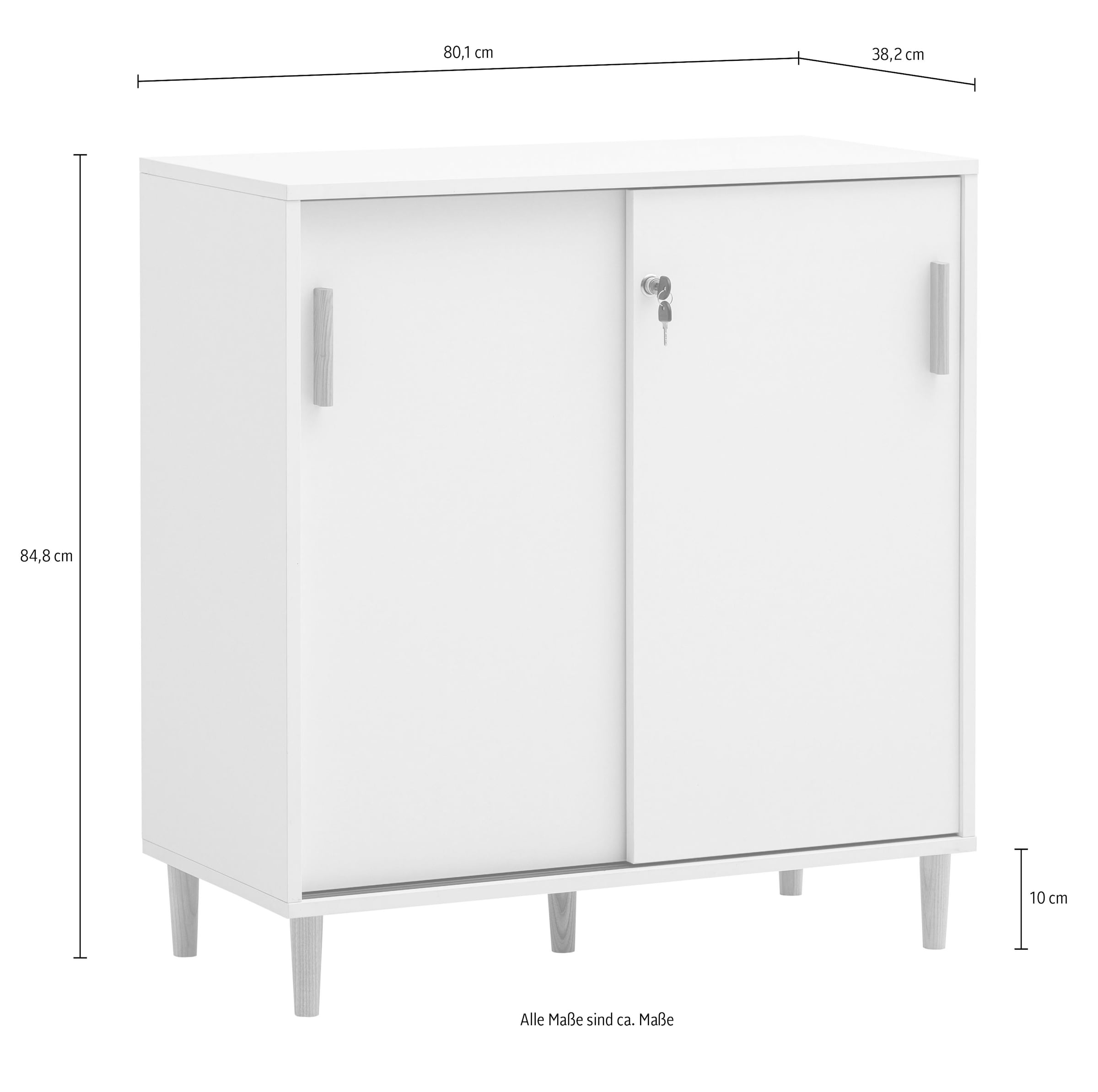 Schildmeyer Aktenschrank »Torge Aktenschrank, Breite 80 cm«, (1 St.), 2-fach Stapelbar