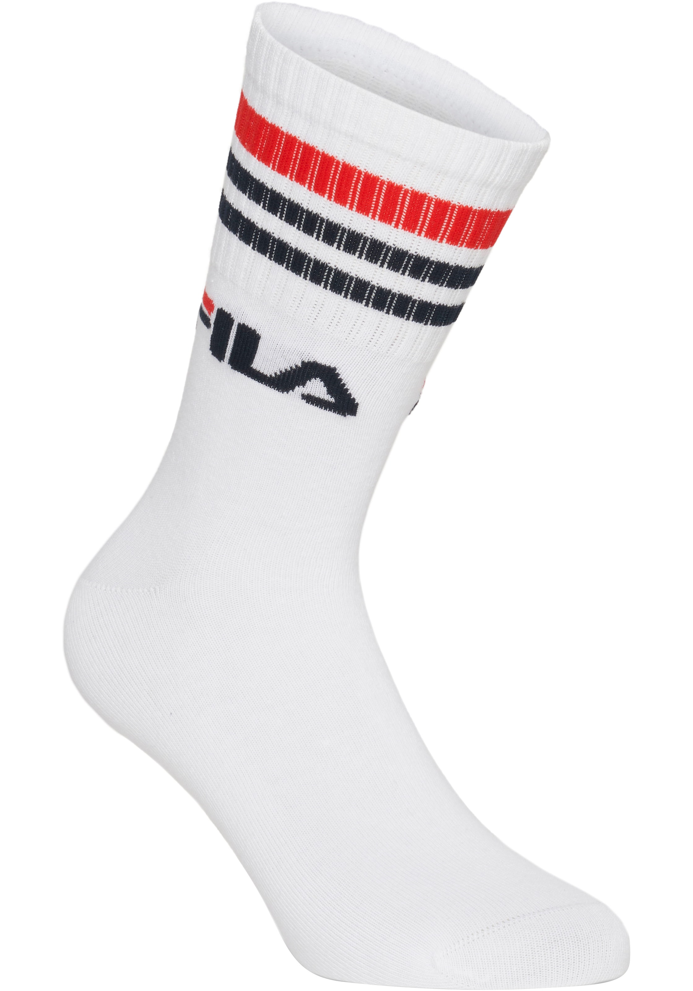 Fila Sportsocken »UNISEX LIFESTYLE PLAIN SOCKS«, (6 Paar), mit Logo-Schriftzug