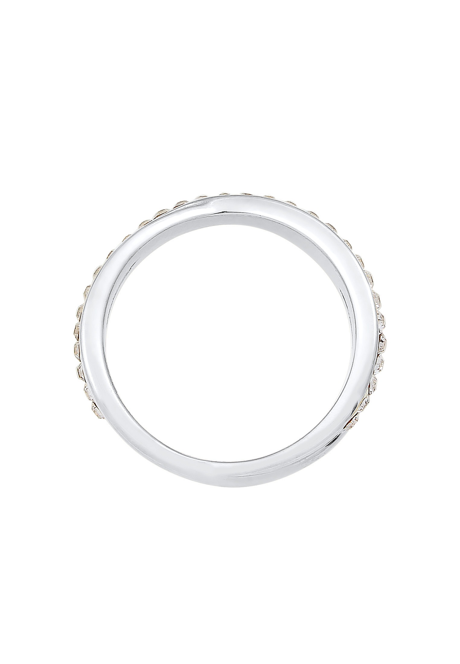 Elli Fingerring »Ring Wickelring Zart Kristalle 925 Silber«