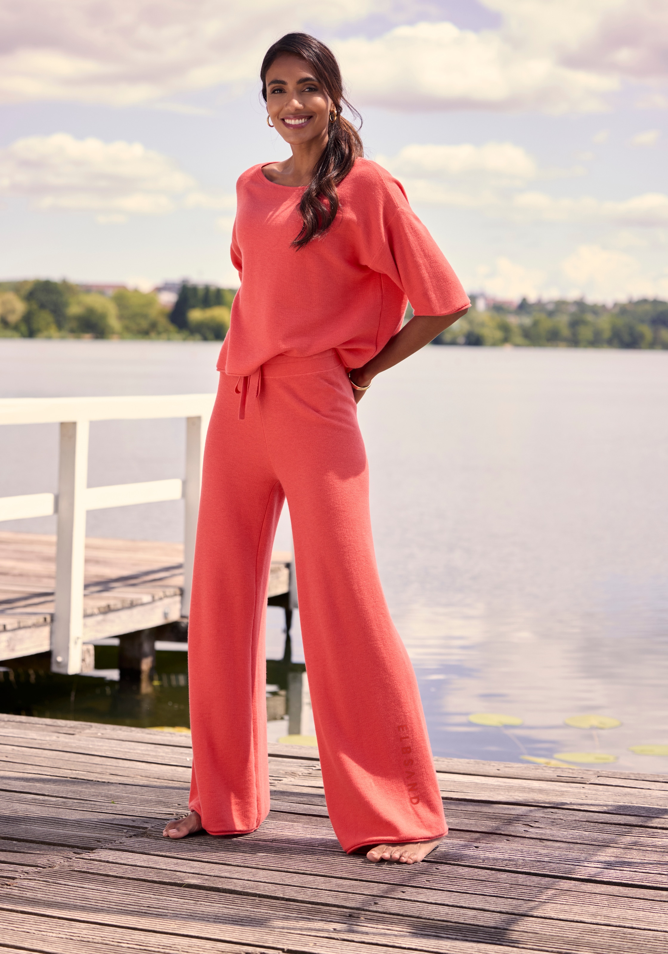 Elbsand Loungehose  aus hochwertigem Feinstrick, Loungewear