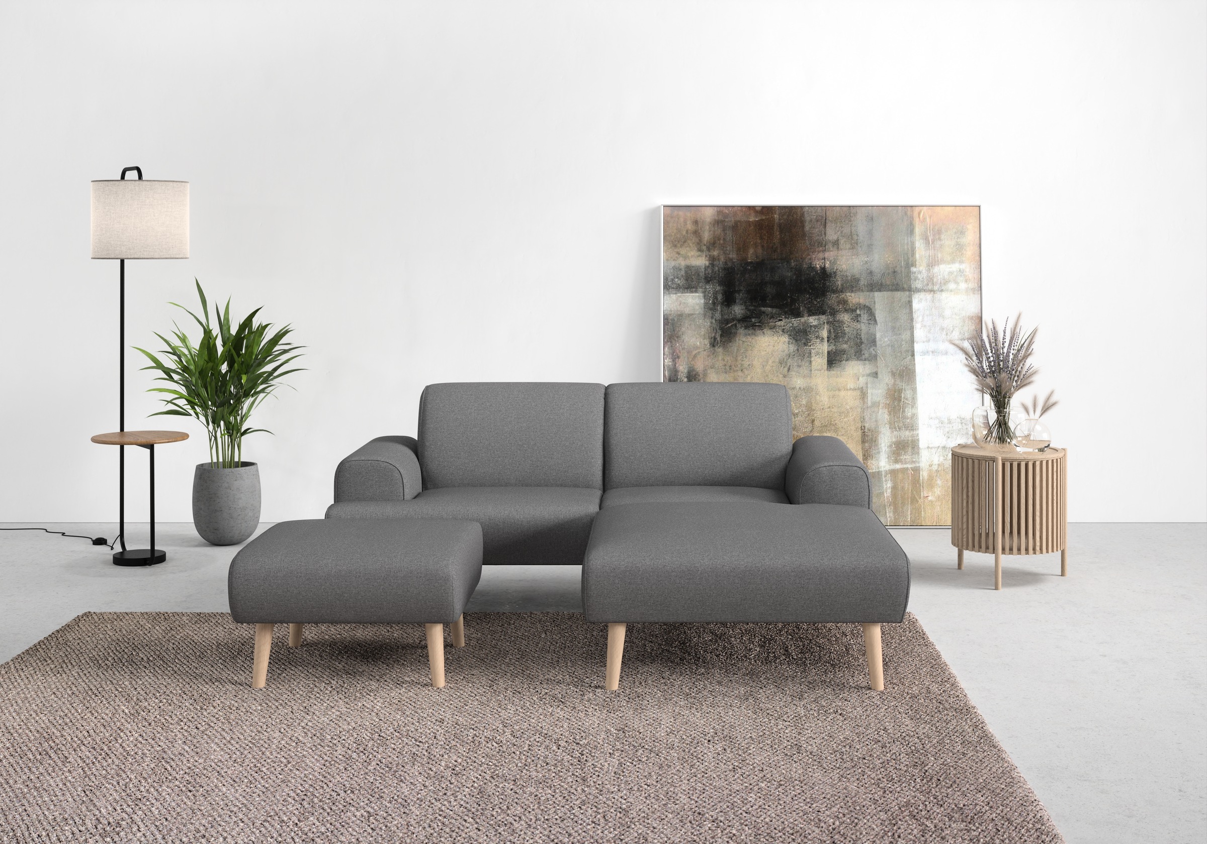 andas Ecksofa »Swift L-Form«, Federkern-Polsterung, B/T/H: 192/83/176 cm