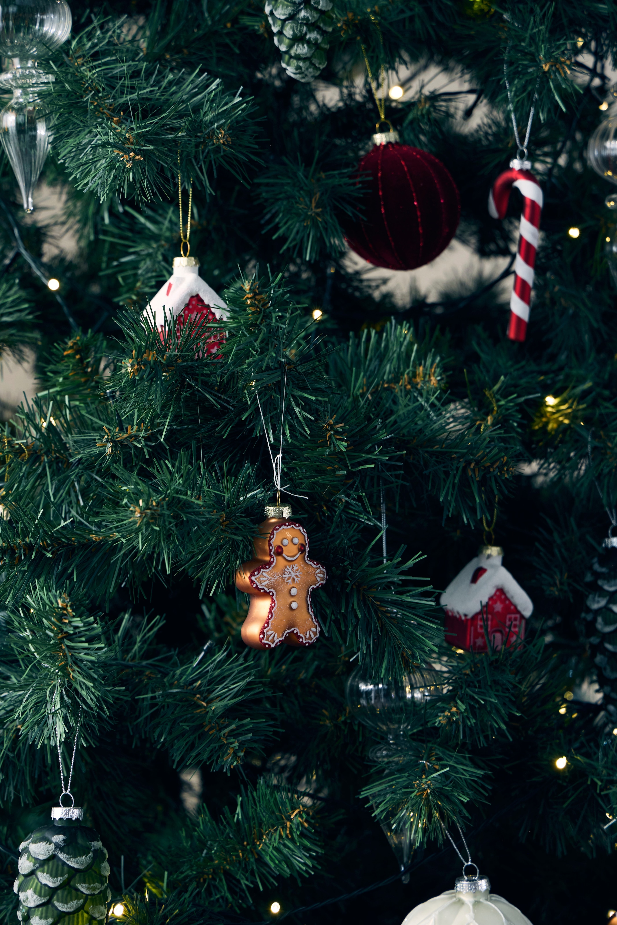 LeGer Home by Lena Gercke Christbaumschmuck »Glashänger Lebkuchenhaus« mit Glitzereffekt