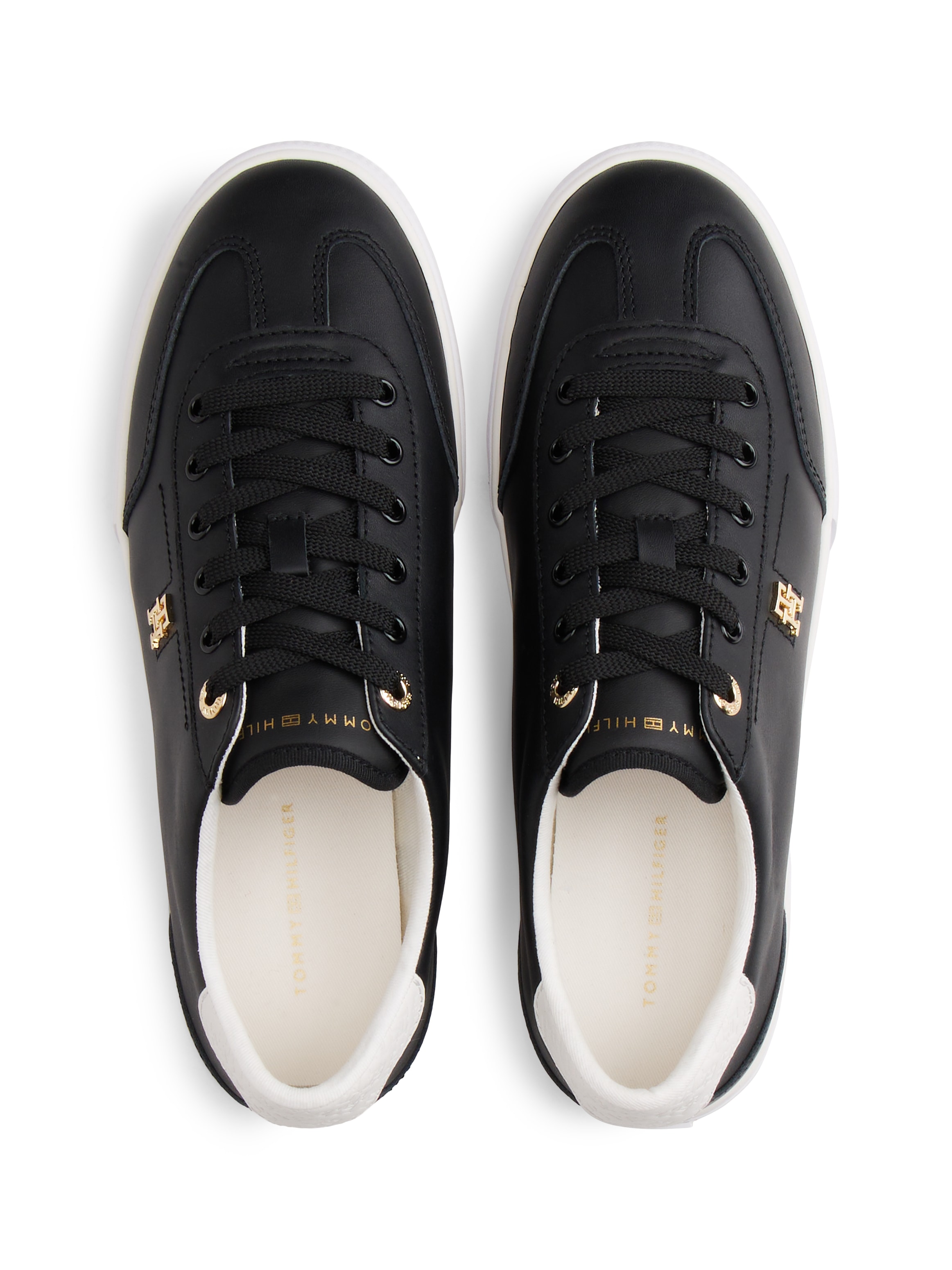 Tommy Hilfiger Plateausneaker »TH CHIC LOW PROFILE VULC«  Halbschuh, Schnürschuh, Freizeitschuh mit seitlichem TH-Logo