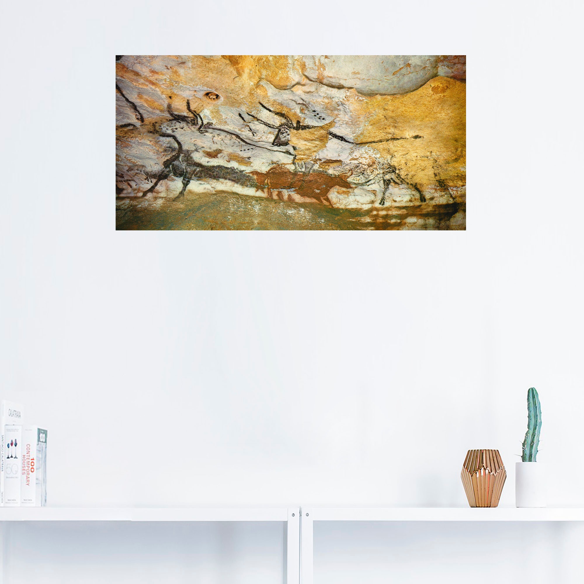 Artland Wandbild »Höhle von Lascaux Stiere«, Wildtiere, (1 St.), als Leinwandbild, Poster, Wandaufkleber in verschied. Größen