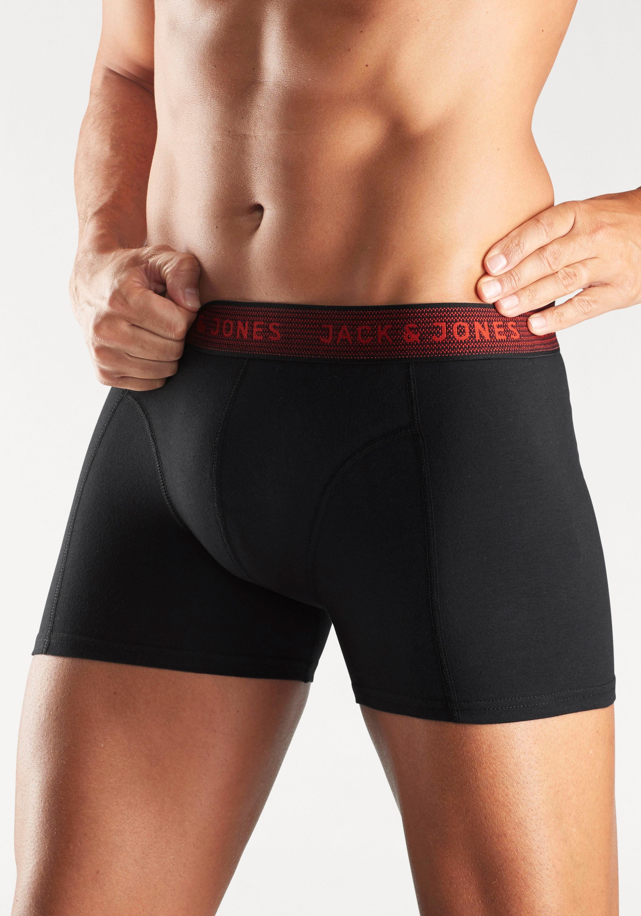 Jack & Jones Boxer »JAC Waistband Trunks«, (Packung, 3 St.)