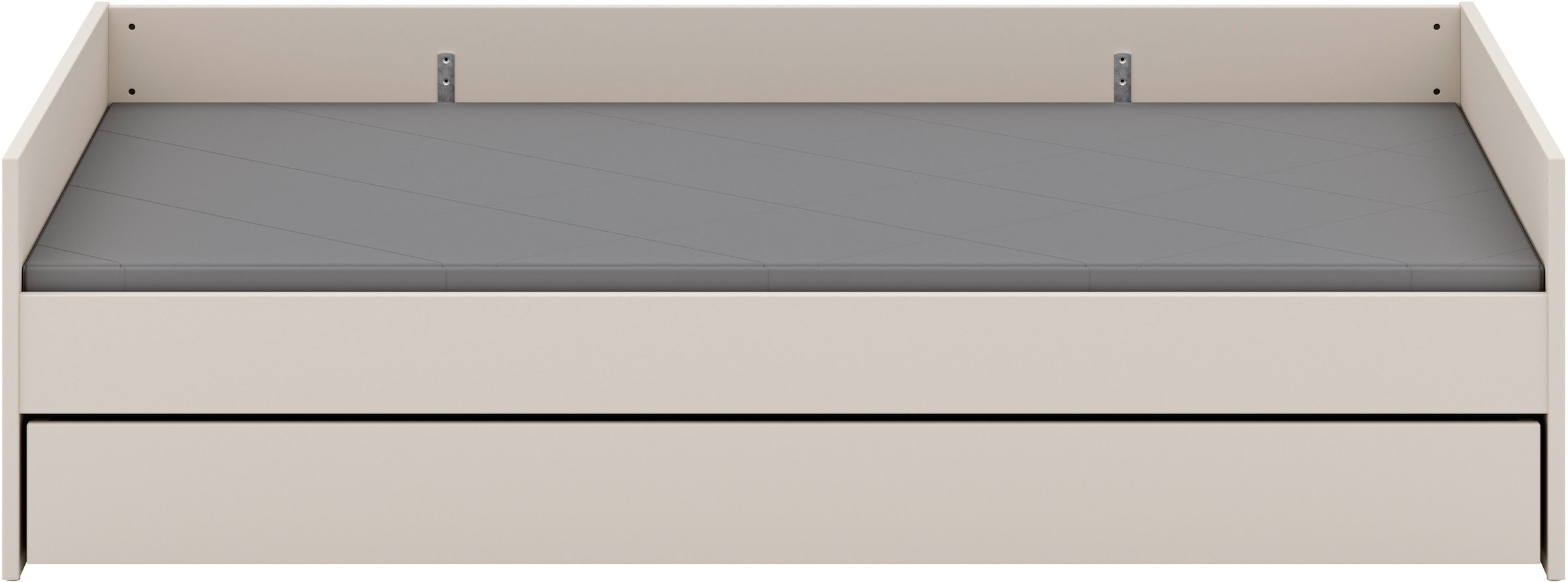 YUNY by PAIDI Kinderbett »SISTER LOU mit Bettkasten, Jugendliege« bietet extra Stauraum oder zweite Liegefläche, Kojenliege Beige