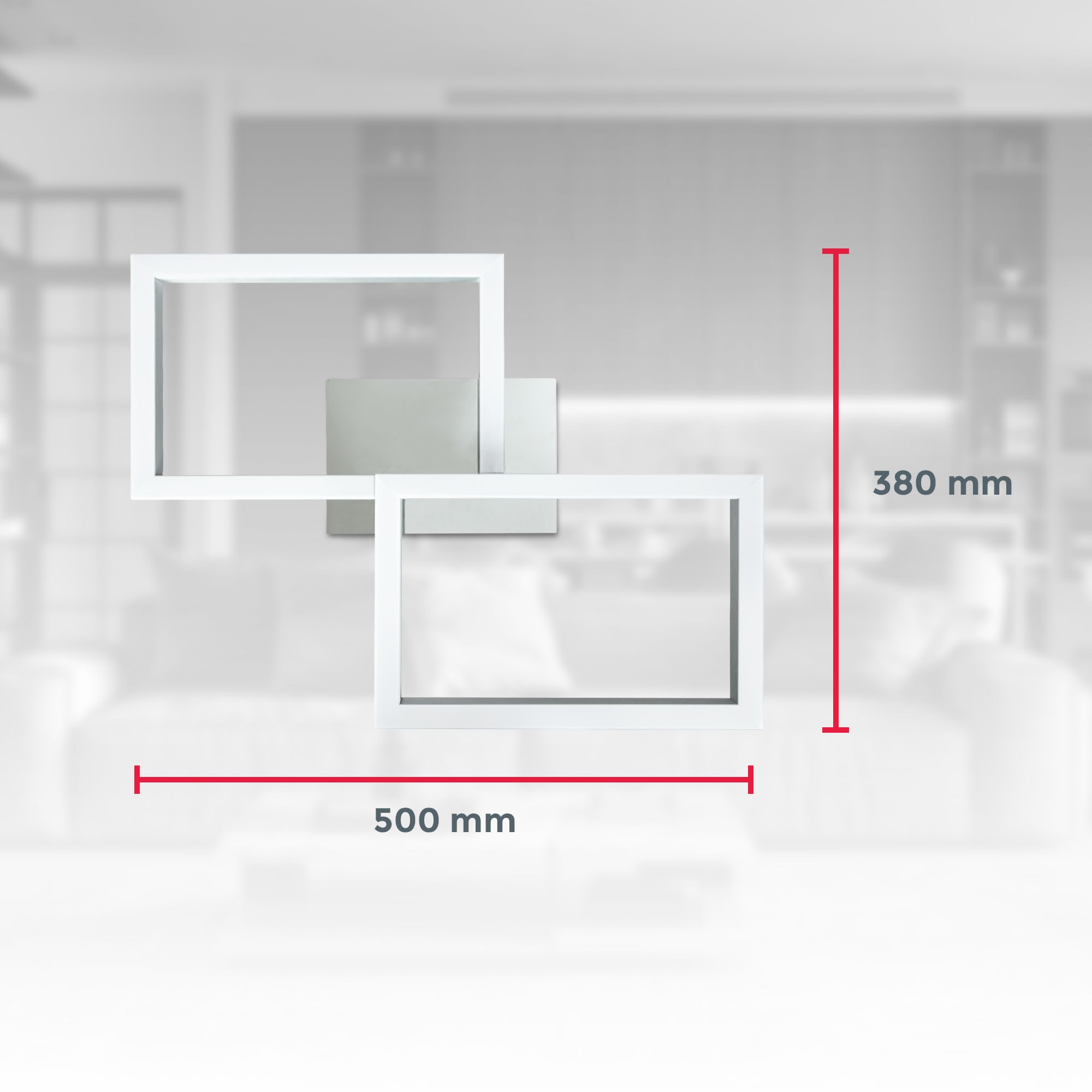 B.K.Licht LED Deckenleuchte »Smarte LED-Deckenleuchte, mit Farbwechsel, Lichteffekte«, 1 flammig, Leuchtmittel LED-Modul | LED fest integriert, WIFI Frame, RGB, CCT, Tuya-App, Nachtlichtfunktion