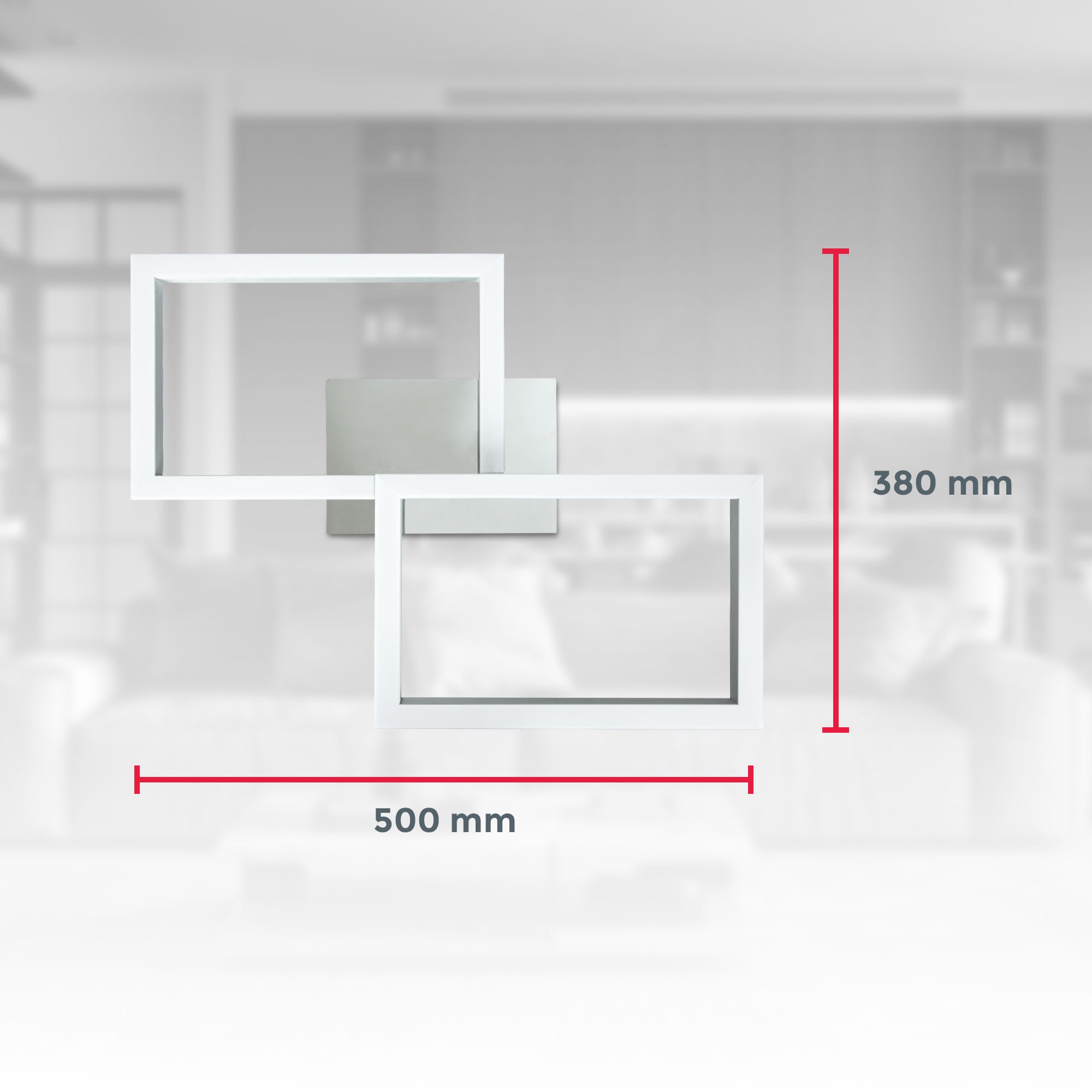 B.K.Licht LED Deckenleuchte »Smarte LED-Deckenleuchte, mit Farbwechsel, Lichteffekte«, 1 flammig-flammig, WIFI Frame, RGB, CCT, Tuya-App, Nachtlichtfunktion