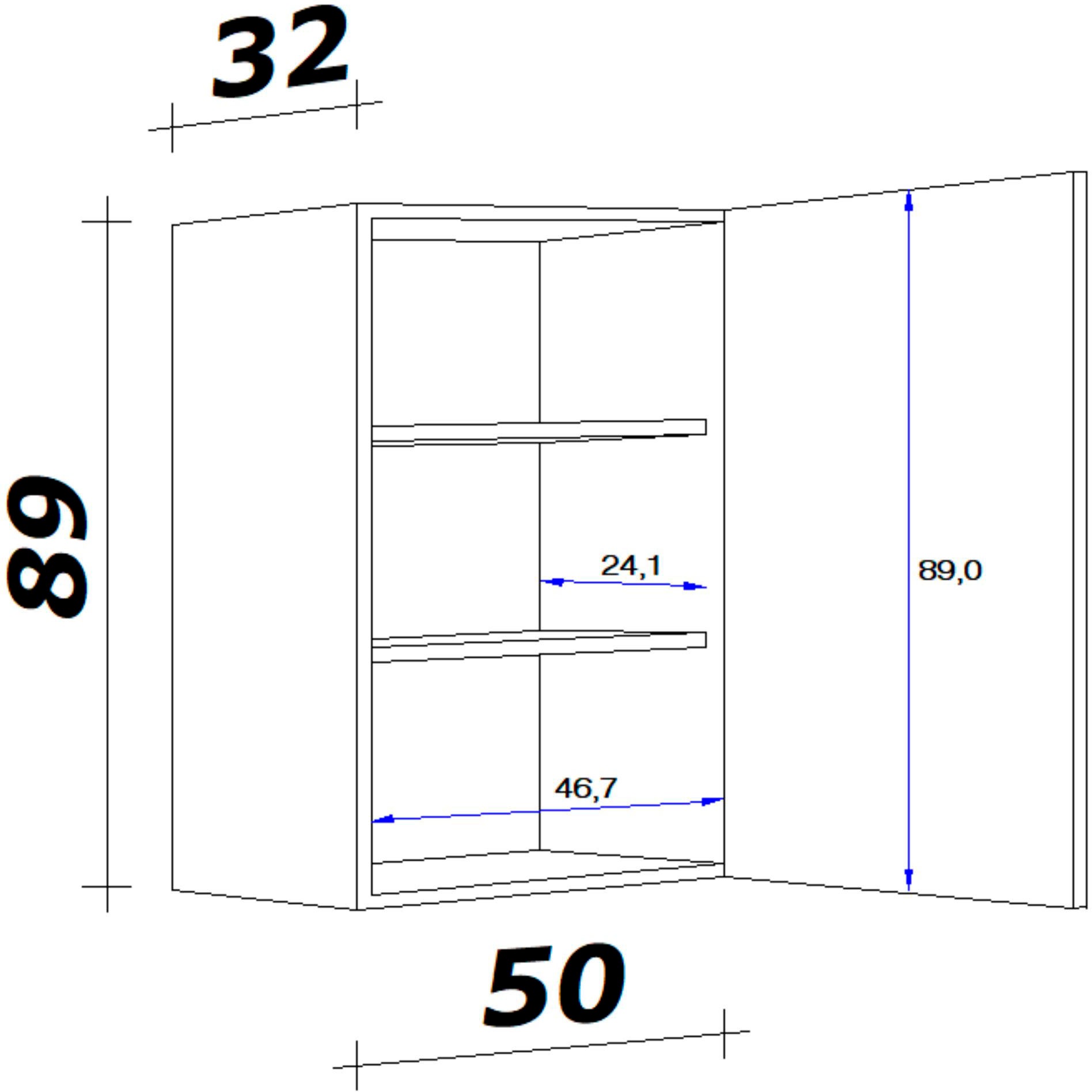 Flex-Well Hängeschrank »Nepal« (B x H x T) 50 x 89 x 32 cm