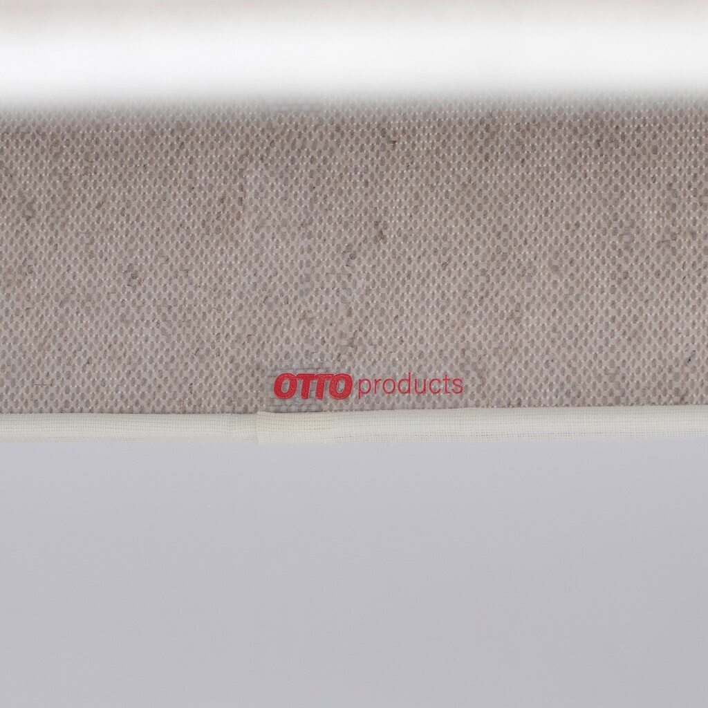 OTTO products Pendelleuchte »Emmo«, E27, 1 St., Hochwertiger Leinen-Baumwoll Lampenschirm, Naturprodukt mit FSC®-Zertifikat, geeignet für LM E27 - exklusive, Made in Europe