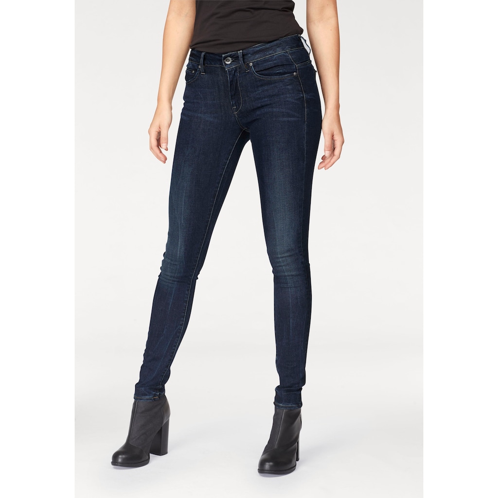 G-Star RAW Skinny-fit-Jeans »Midge Zip«, mit Reißverschluss-Taschen hinten