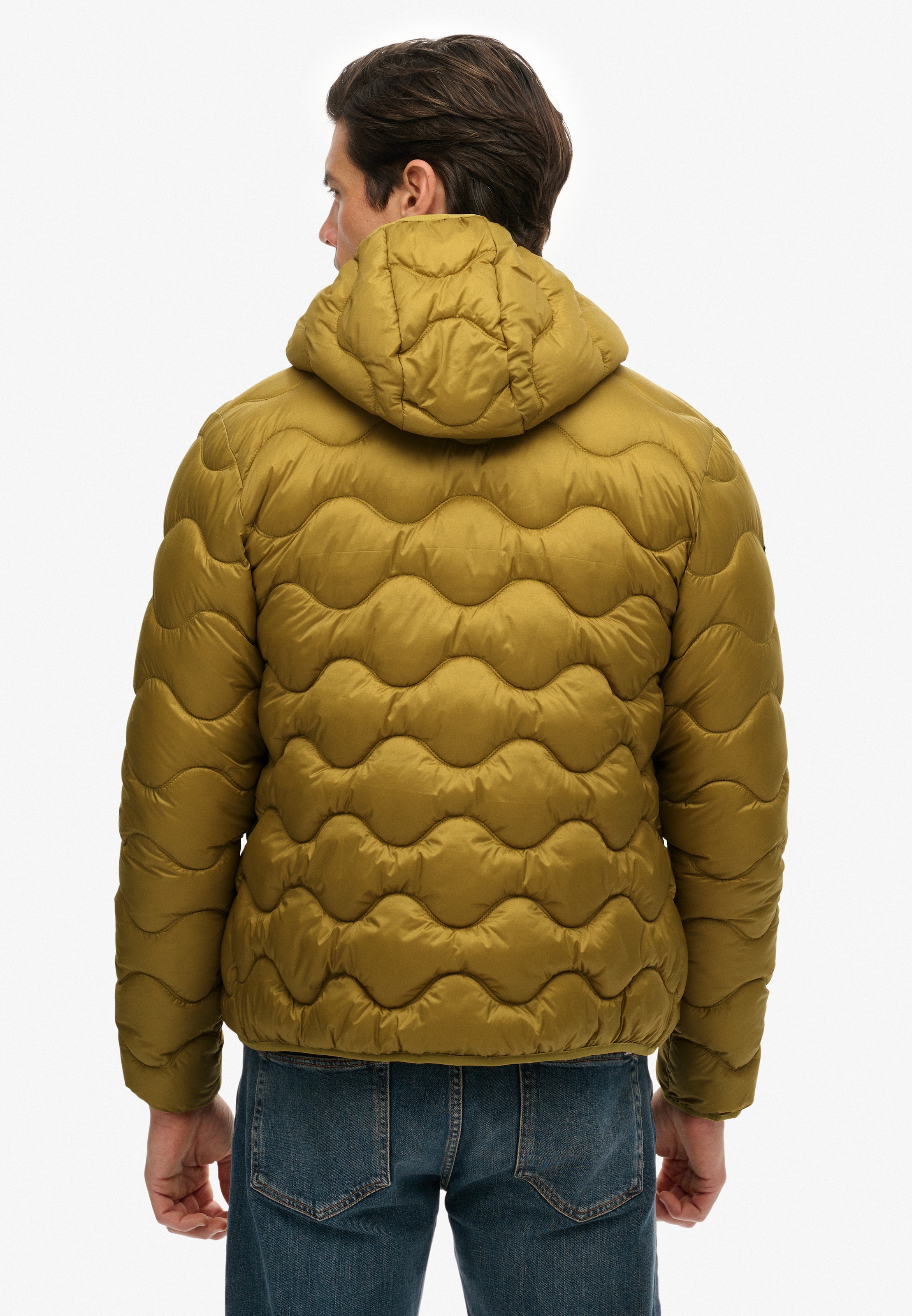 Superdry Steppjacke »HOODED QUILTED WAVE PADDED JKT« mit Kapuze