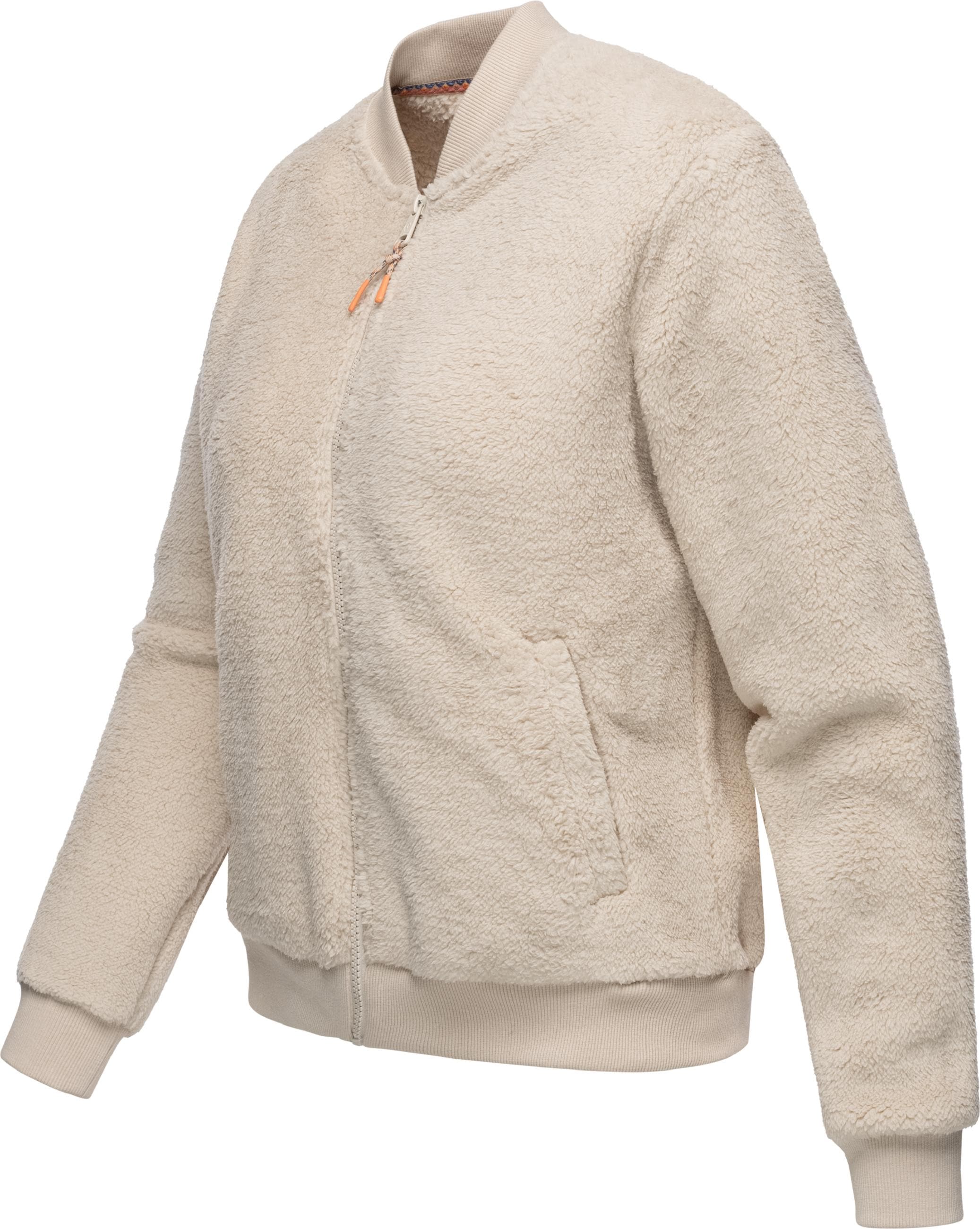 Ragwear Sweatjacke »Plüschjacke Cairro«, Flauschige Damen Übergangsjacke