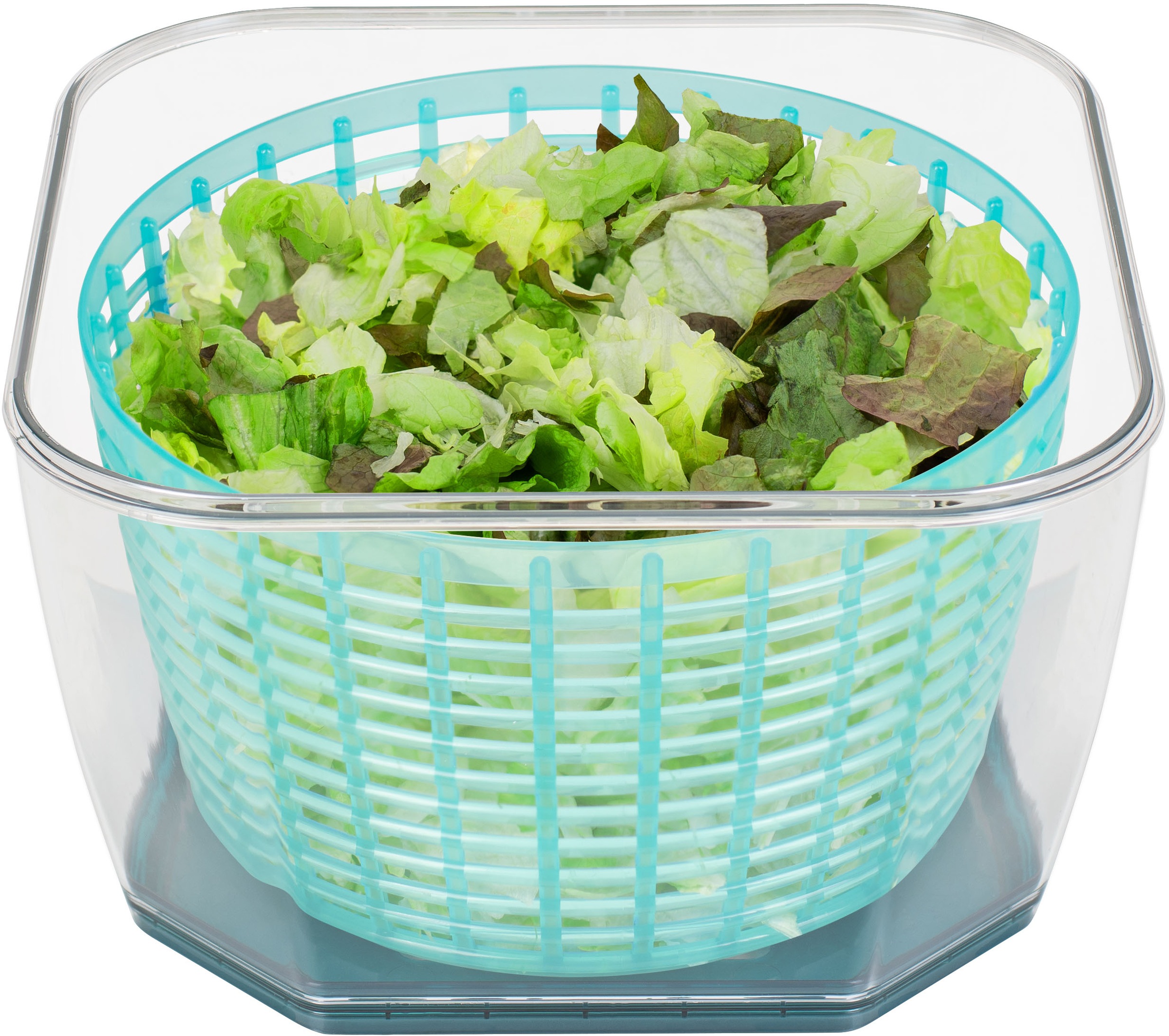 Genius Salatschleuder »Nicer Dicer Chef Pro Salatschleuder, Set 4-tlg.« 4 in 1: Waschen, Schleudern, Abgießen und Servieren – alles in einem