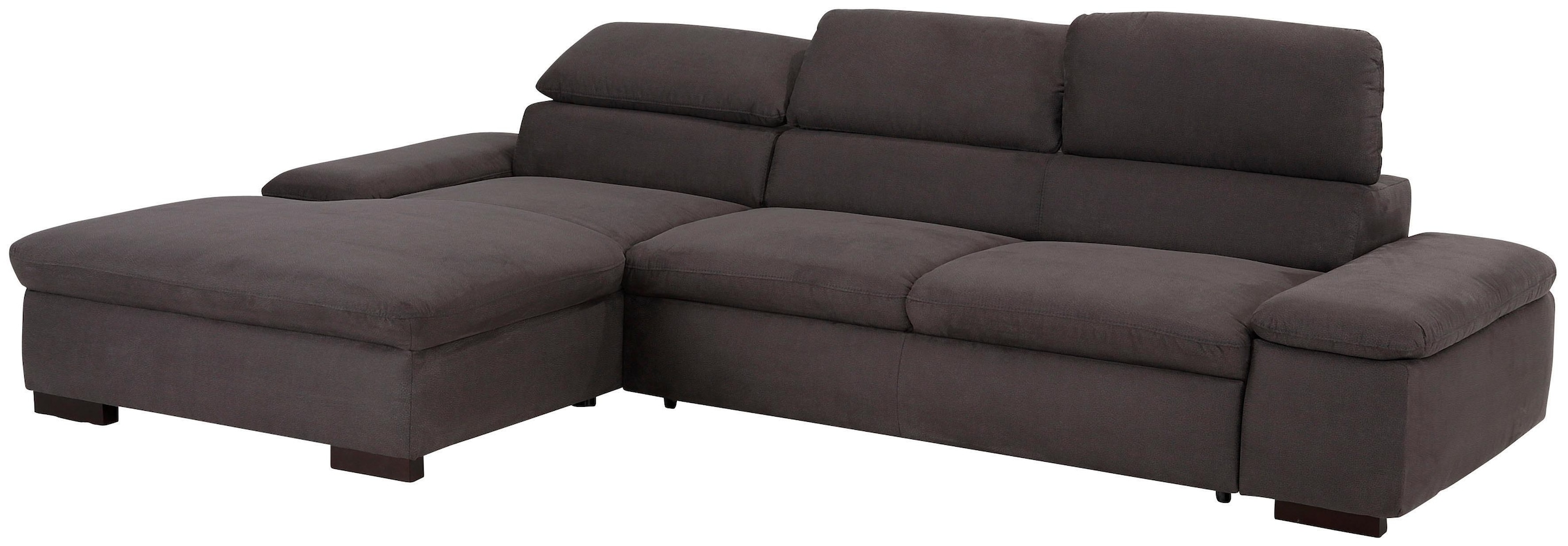 Home affaire Ecksofa »Alberto L-Form«, mit Kopfteilverstellung, wahlweise mit Bettfunktion