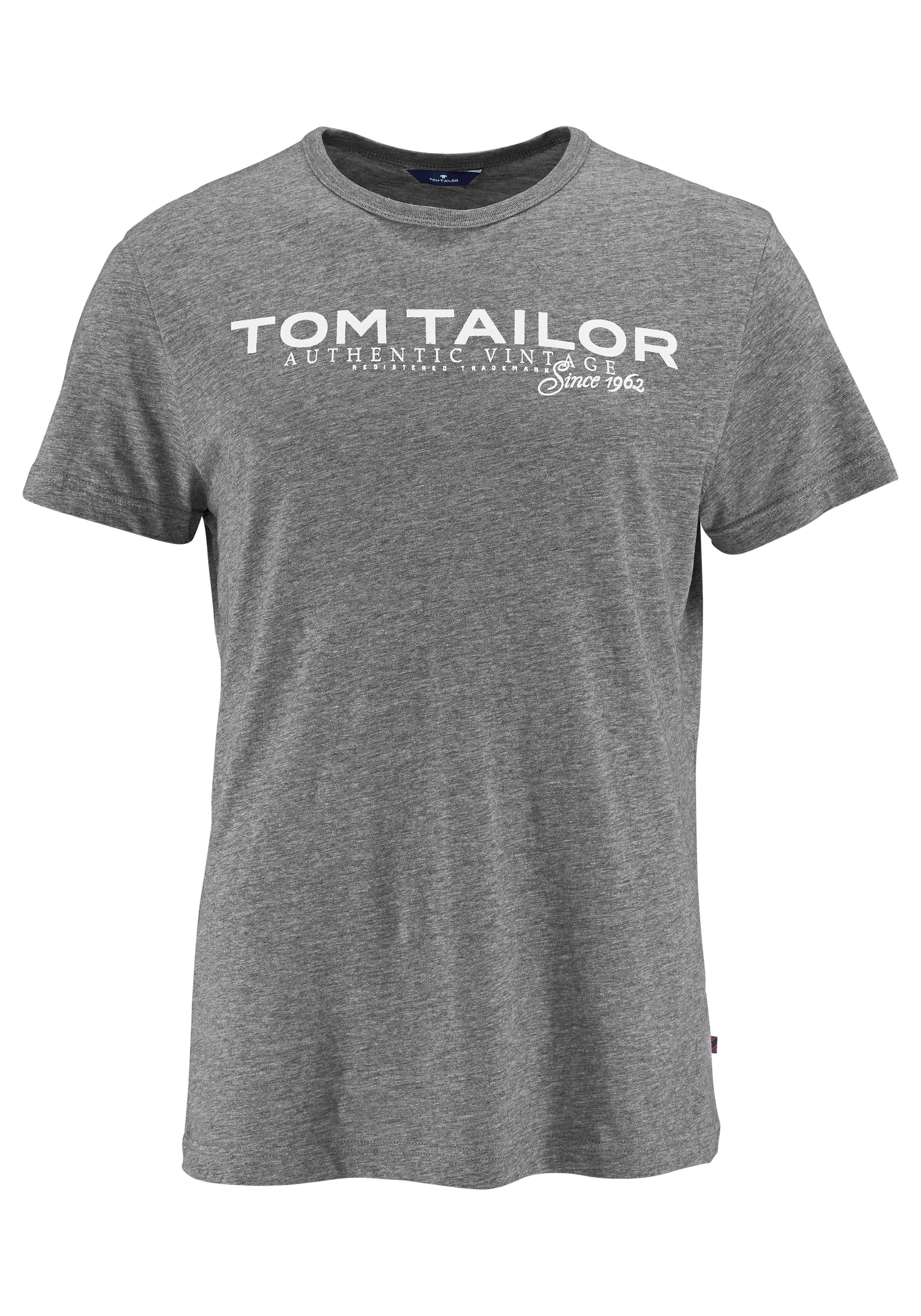 TOM TAILOR Rundhalsshirt, mit Logoprint