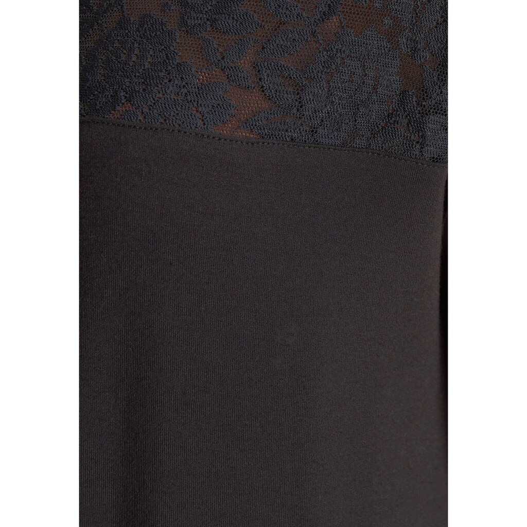 Tamaris Jerseykleid, mit Spitzeneinsatz