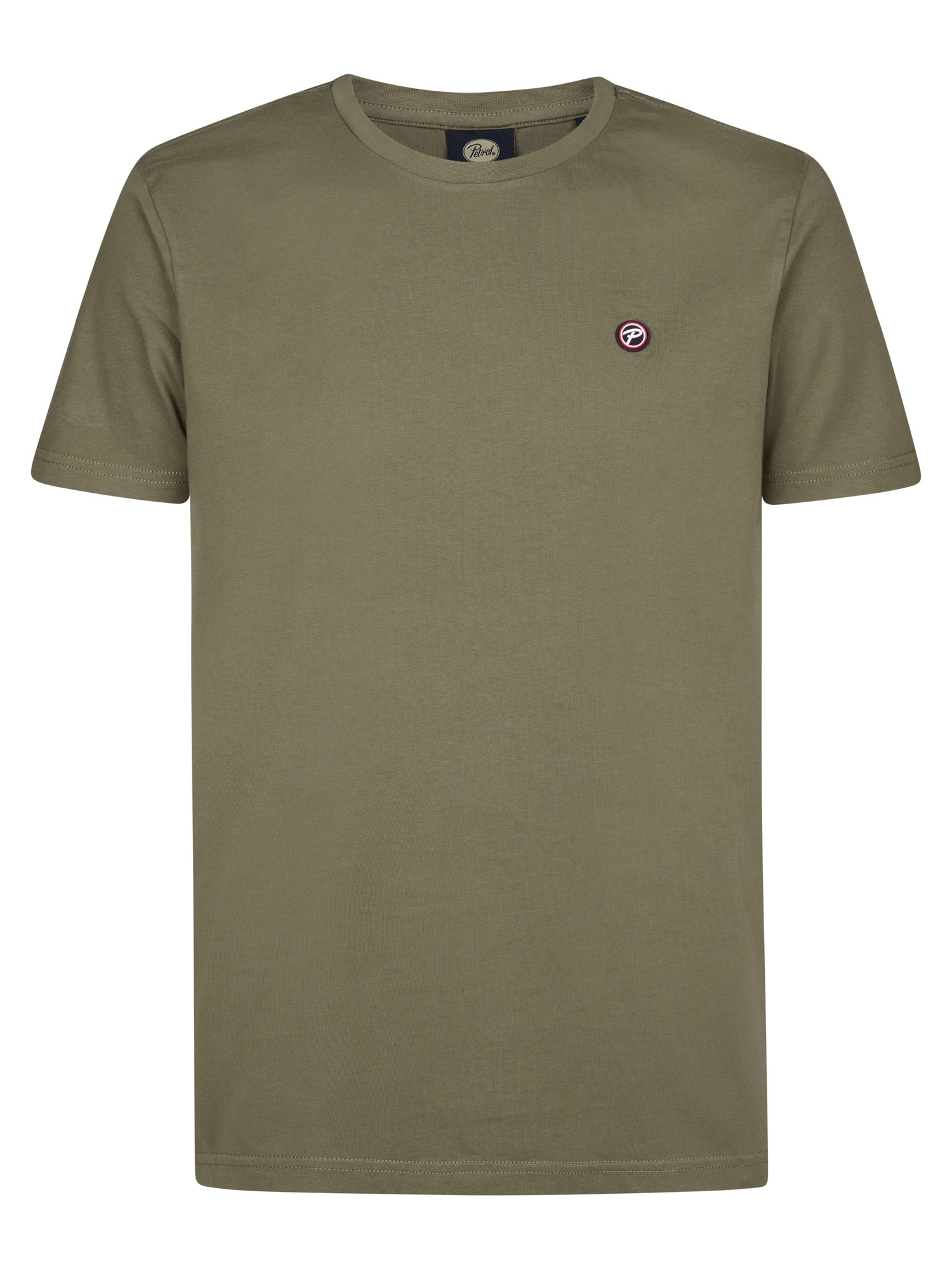 Petrol Industries Rundhalsshirt mit Logo Stickerei