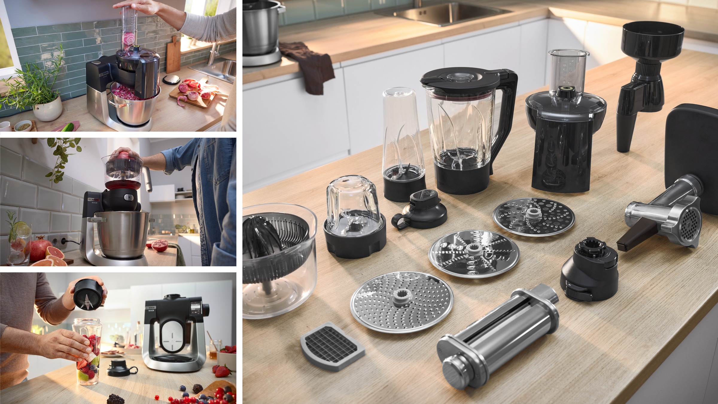 BOSCH Küchenmaschine »MUMS6ZS18«, Automatikprogramme, Deckel, Knethaken/Rühr-/Silikonbesen spülm.fest