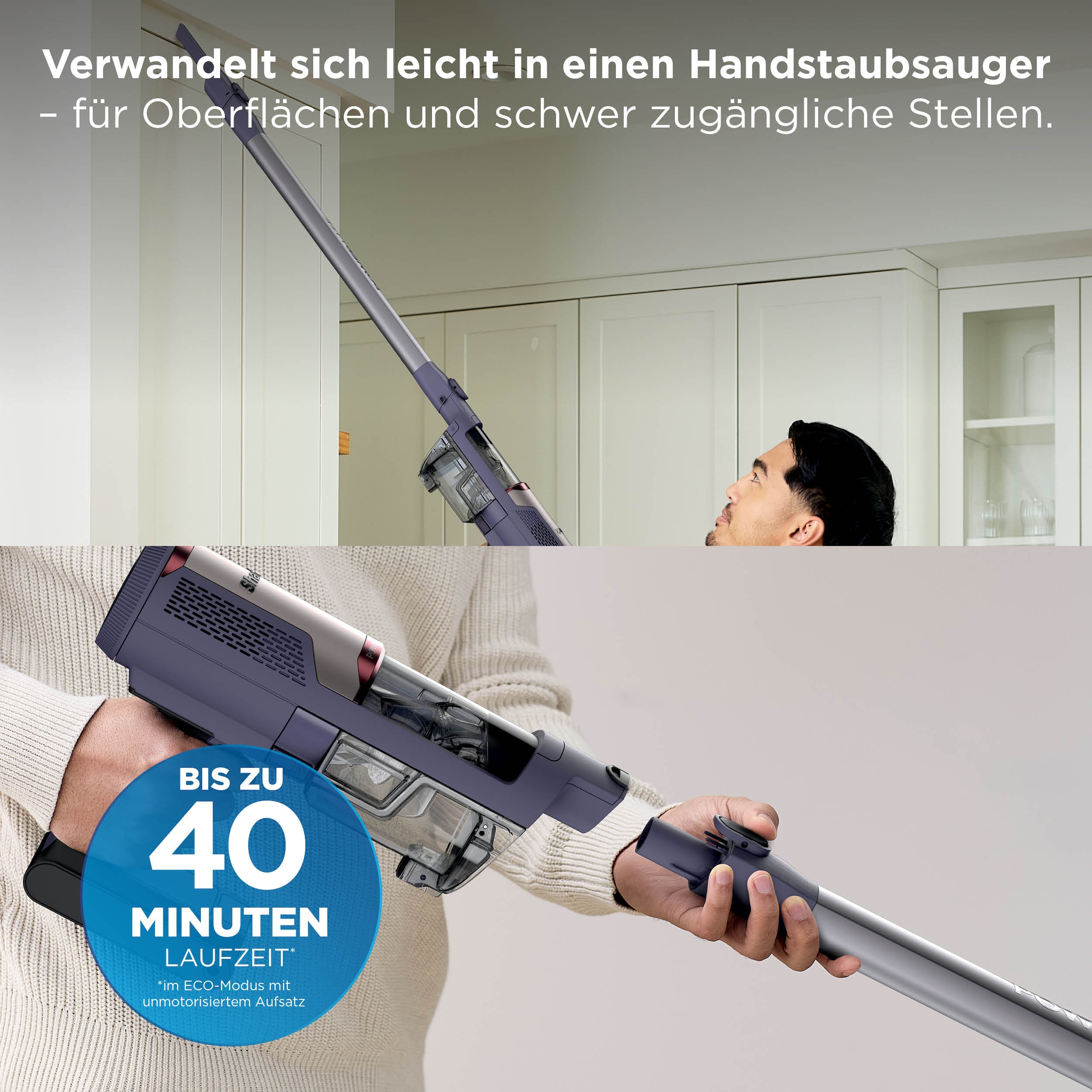 Shark Akku-Hand-und Stielstaubsauger »Shark PowerLite Clean & Empty, Akku-Staubsauger für Tierhaare«