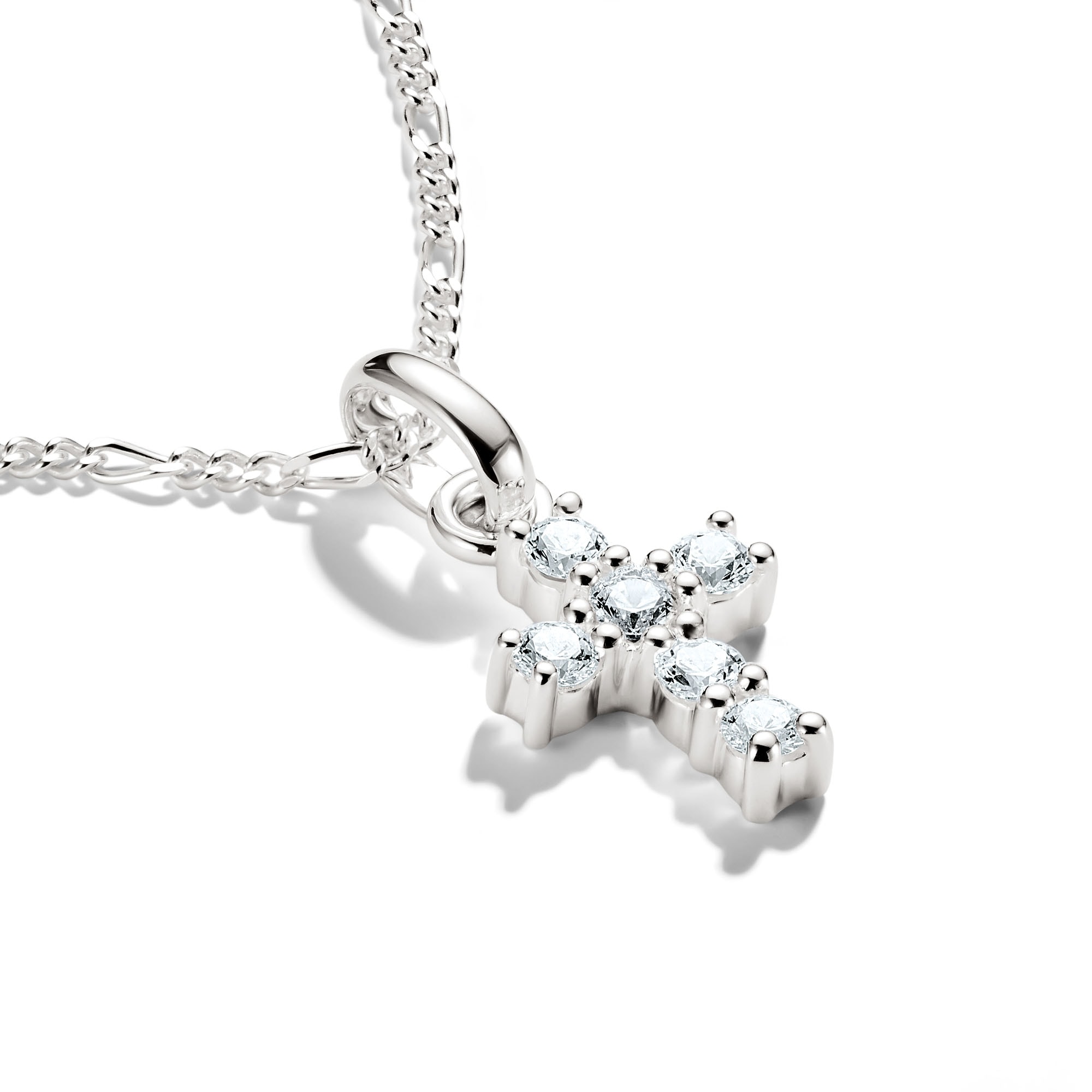 THOMAS SABO Charm Kreuz »Charm Kreuz - Connect« mit Zirkonia (synth.)