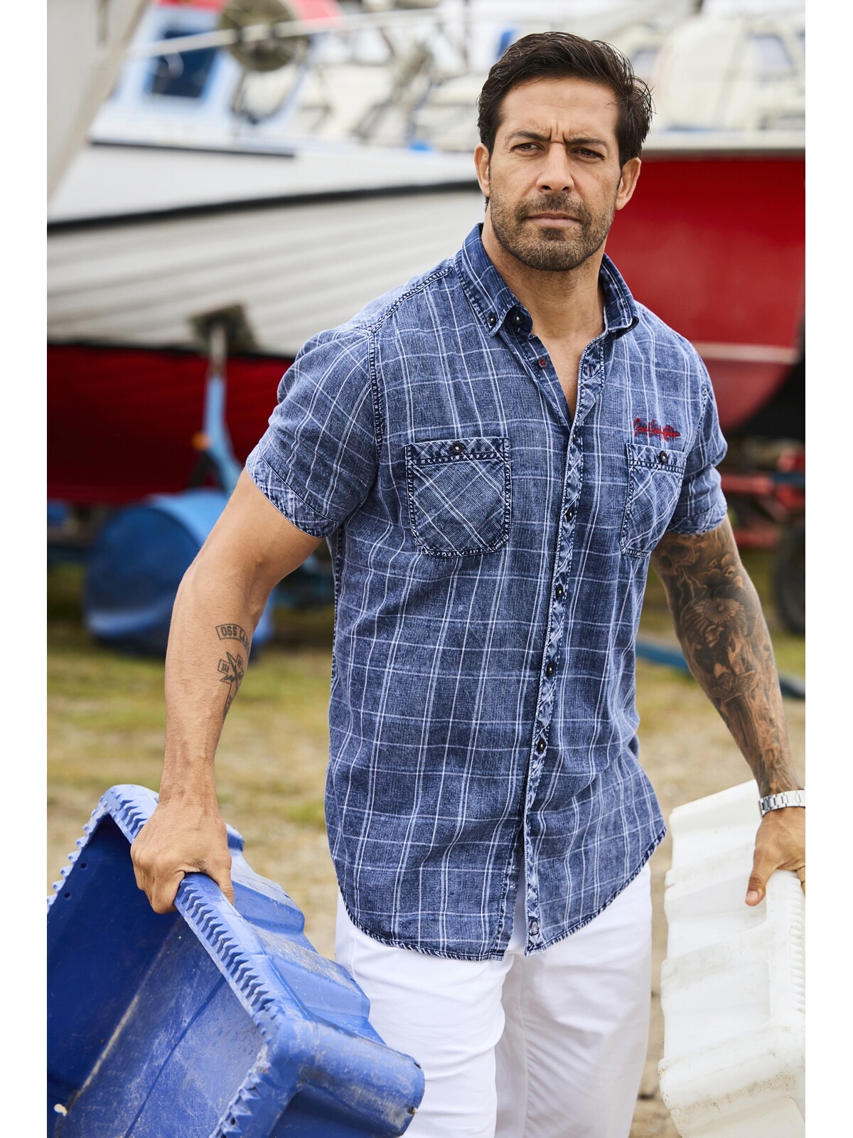 Jan Vanderstorm Kurzarmhemd »Kurzarmhemd KJELTAN« 1 Stk.