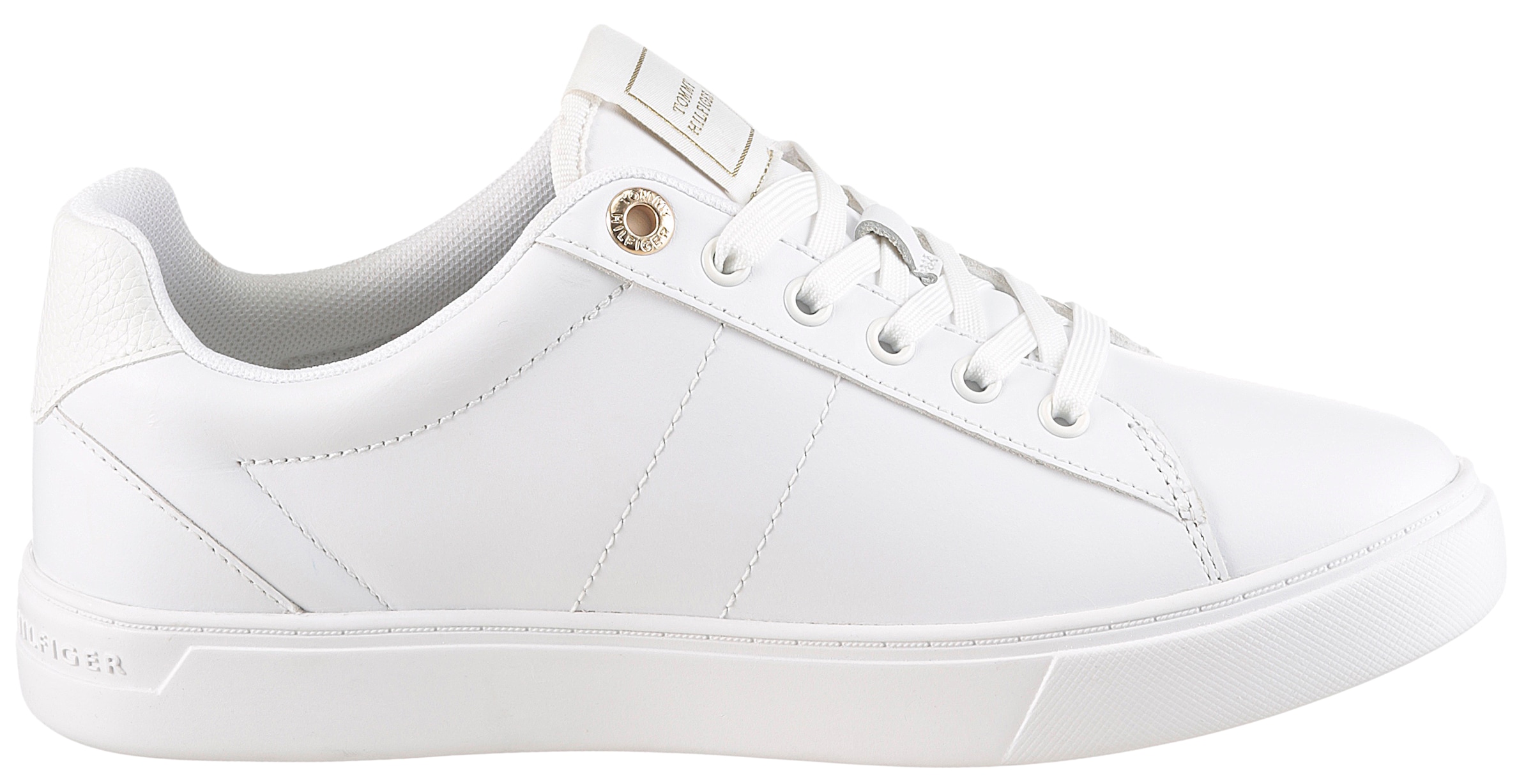 Tommy Hilfiger Sneaker »ESSENTIAL ELEVATED COURT SNEAKER«, Freizeitschuh, Halbschuh, Schnürschuh mit TH-Schmuckelement