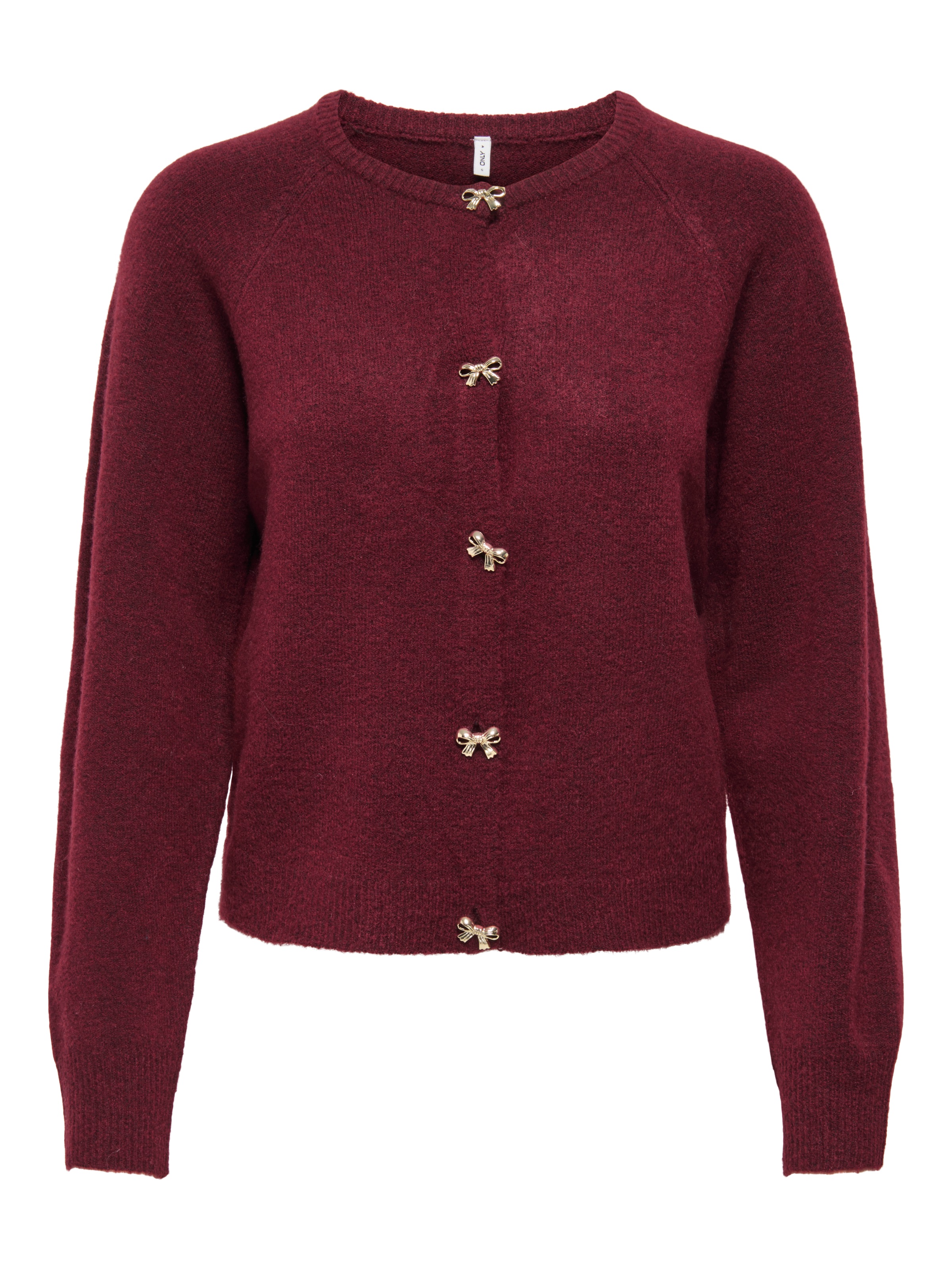 ONLY Strickjacke »ONLTORINO LS BUTTON O-NECK CARDIG EX KNT« mit tollen Schleifen-Details