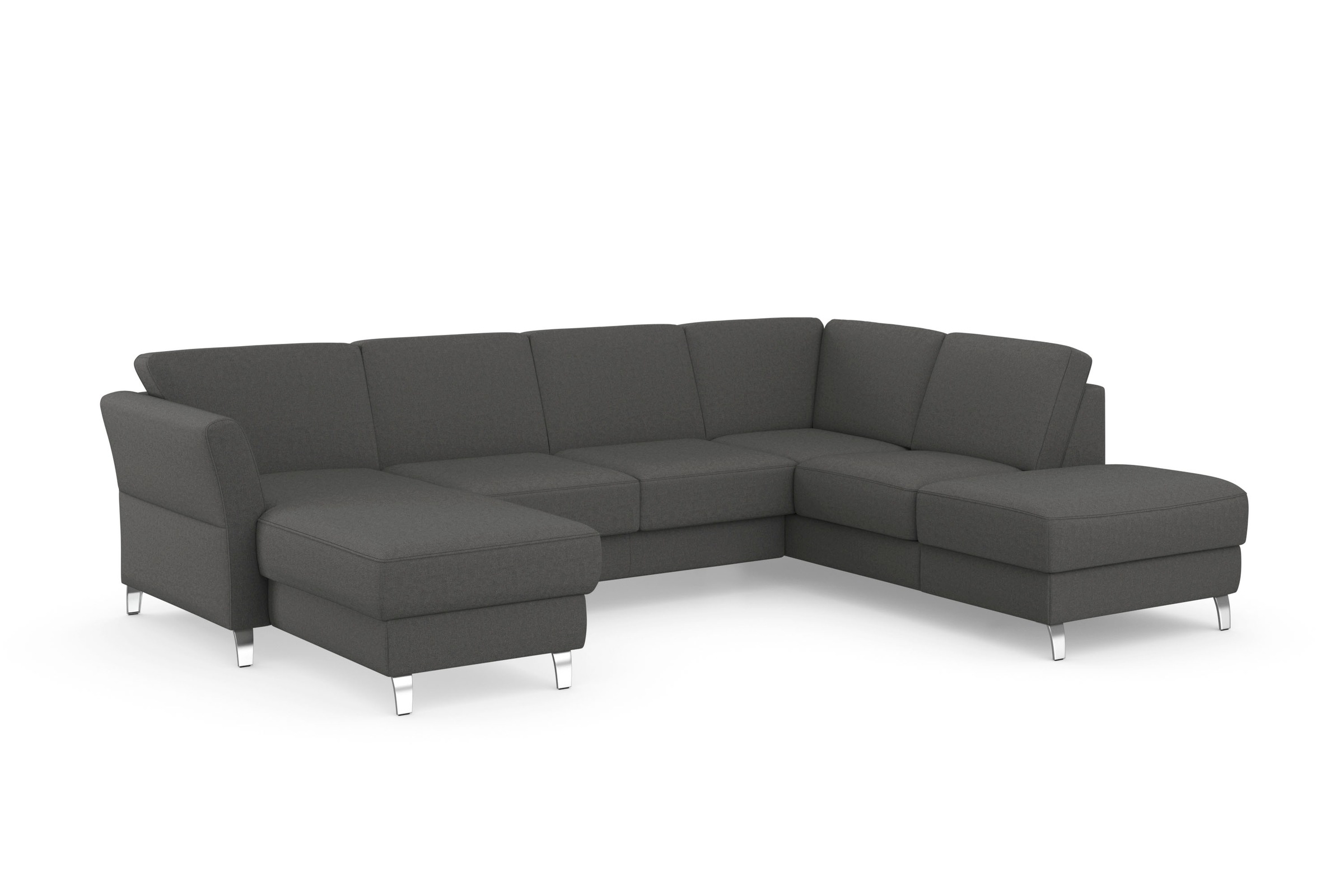 sit&more Wohnlandschaft »Visby U-Form«, Wahlweise mit Bettfunktion und Stauraum, frei im Raum stellbar