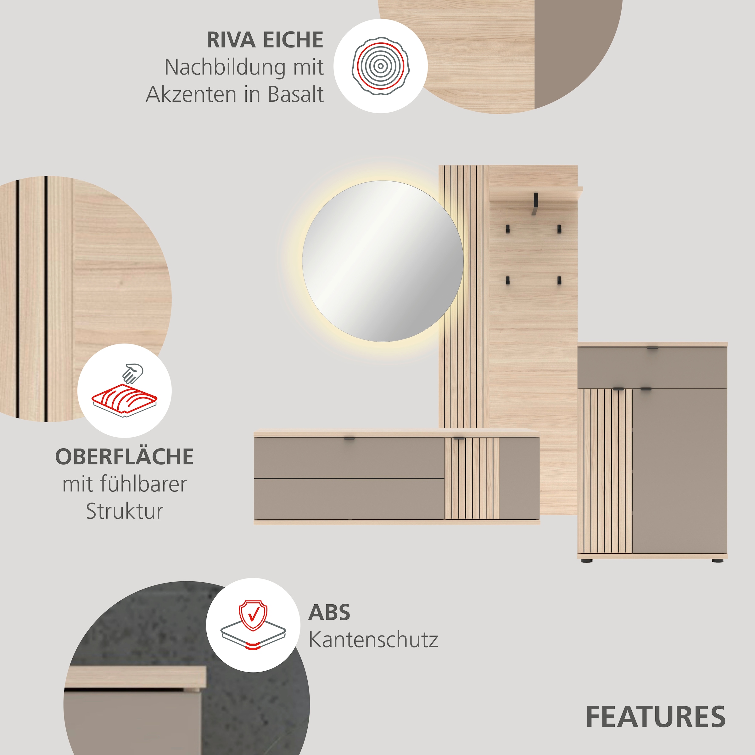 Innostyle Schuhschrank »PISA Schuhschrank« 1 Stk. tlg. Soft Close, AB- Kante, 1 Schublade, 4 Fächer