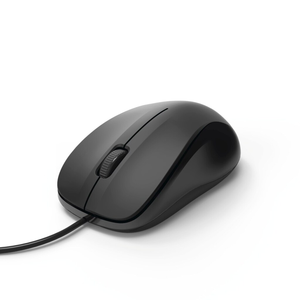 Hama Maus »Leise Computermaus mit Kabel, Rechtshänder und Linkshänder Maus«