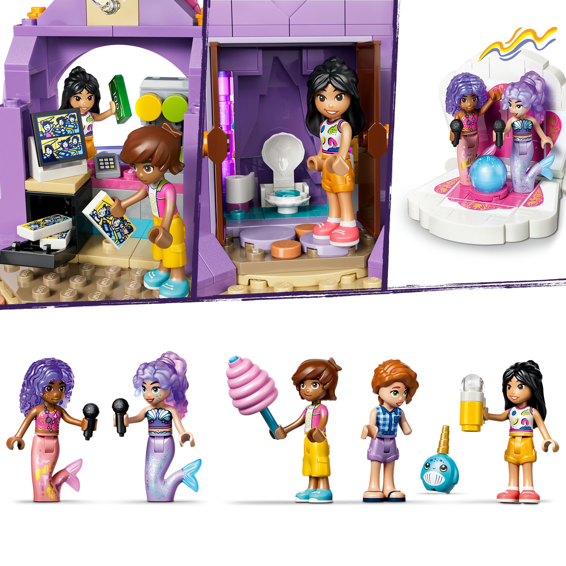 LEGO® Konstruktionsspielsteine »Meerjungfrauen-Achterbahn (42703), LEGO Friends« Made in Europe