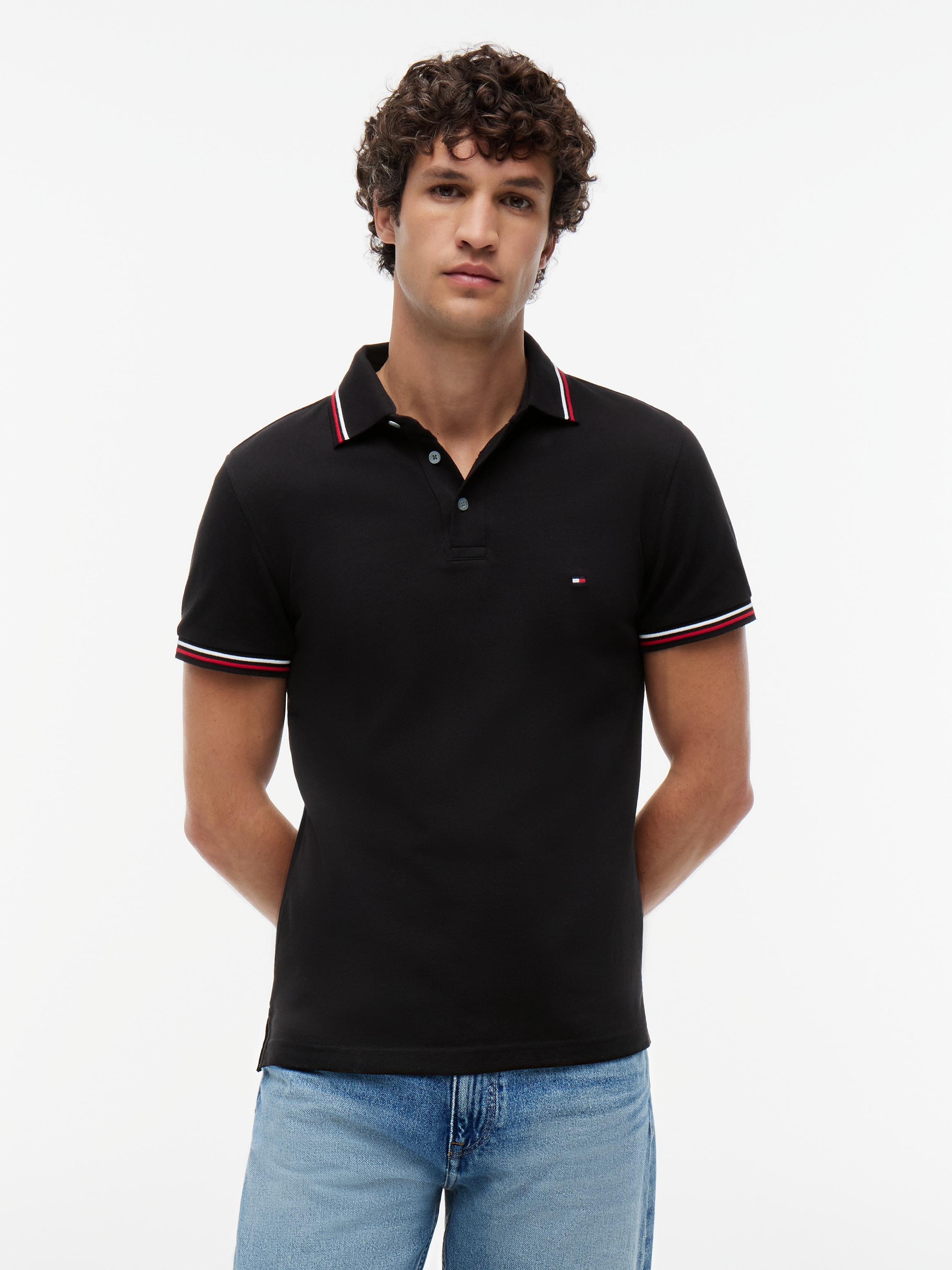 Tommy Hilfiger Poloshirt »TIPPED SLIM FIT POLO« mit Kontrast-Details