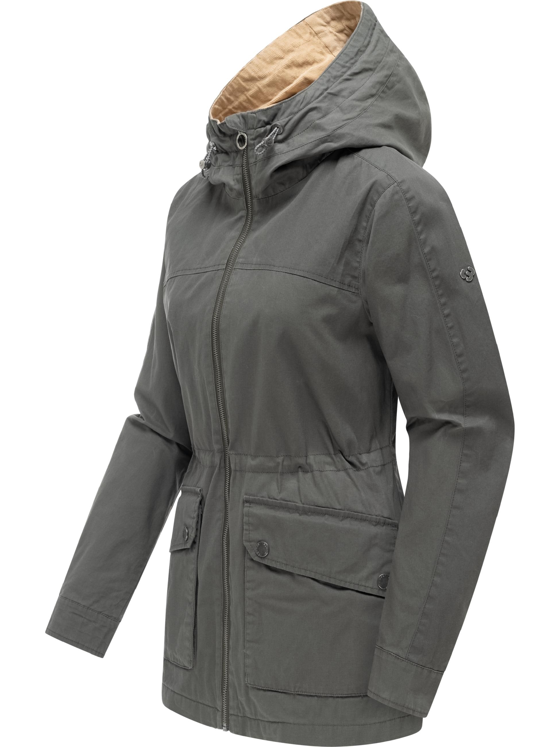 Ragwear Anorak »Anorak Lenoa Vintage« mit Kapuze Übergangsparka mit Kapuze und Taillenzugband