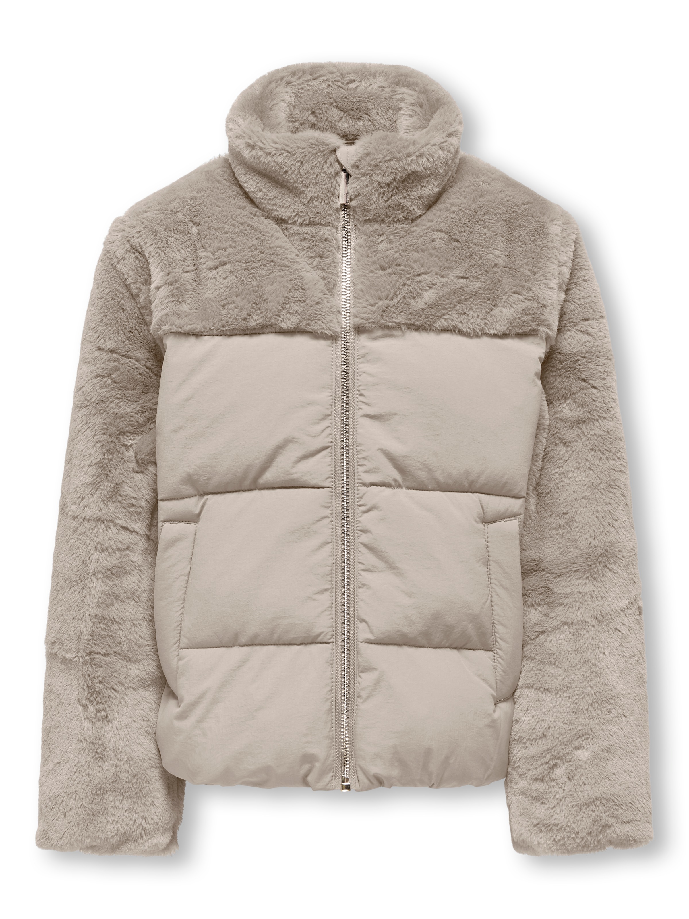 KIDS ONLY Steppjacke »KOGWANJA FUR PUFFER MIX COAT OTW«