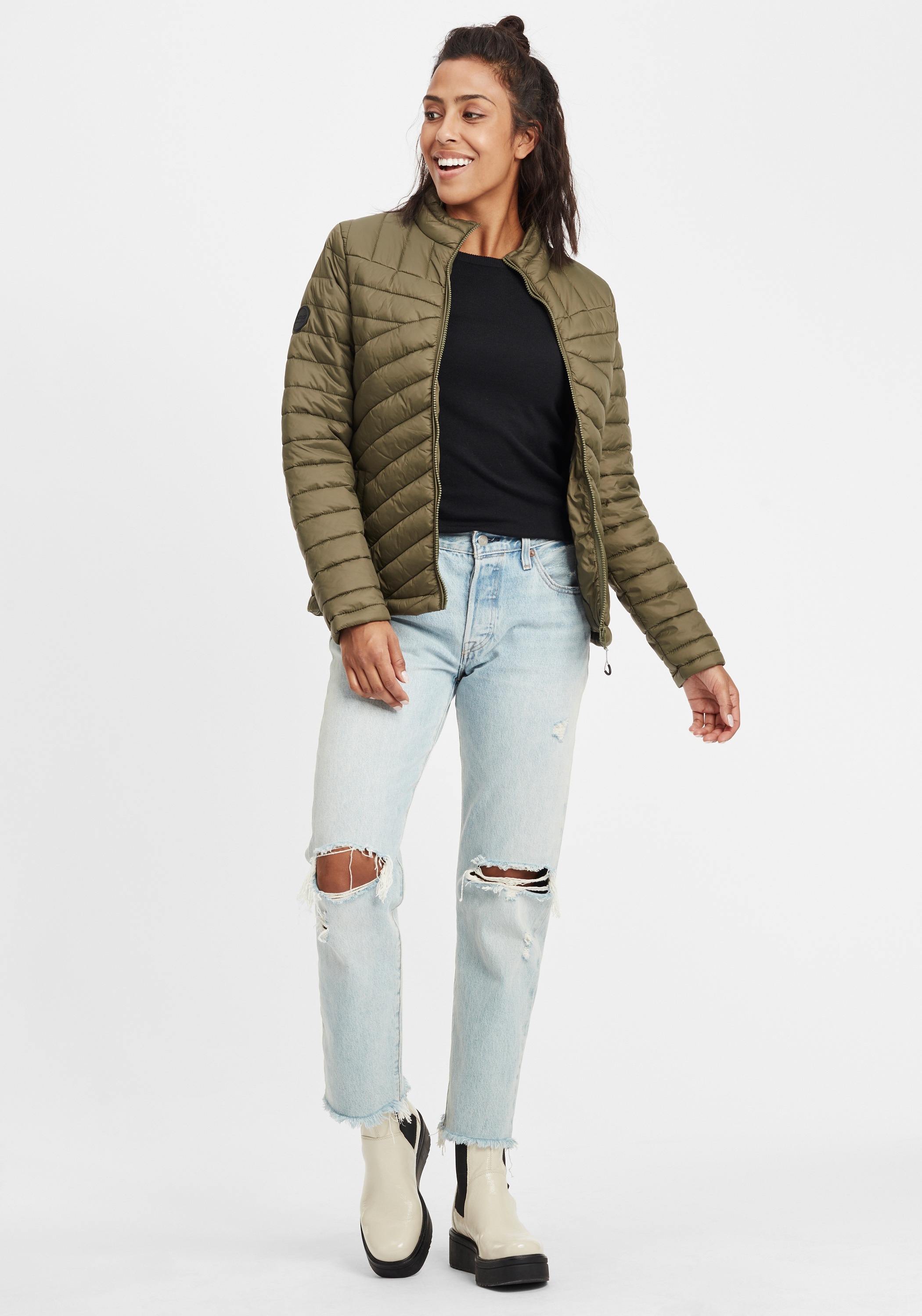 OXMO Strickfleece-Pullover »Strickpullover OXEdda«