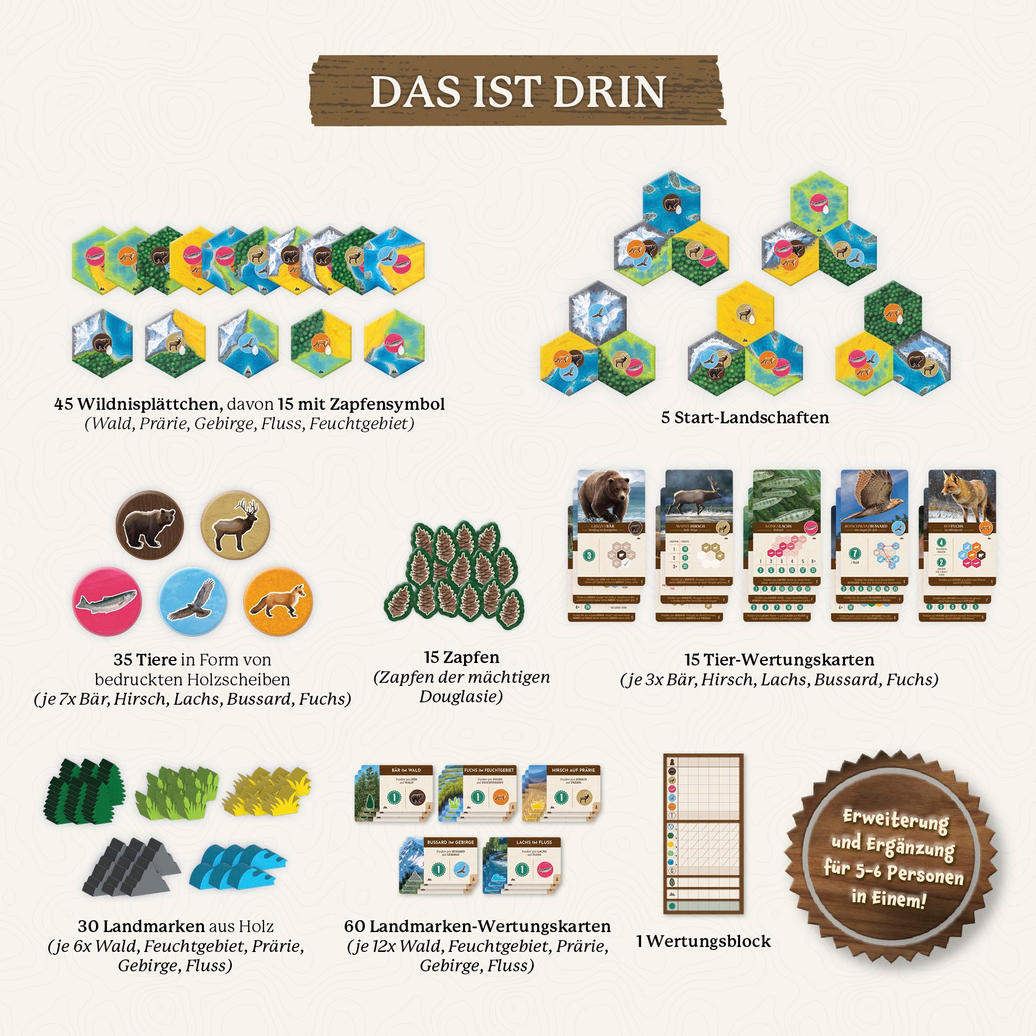 Kosmos Spiel »Cascadia - Landmarks Erweiterung«