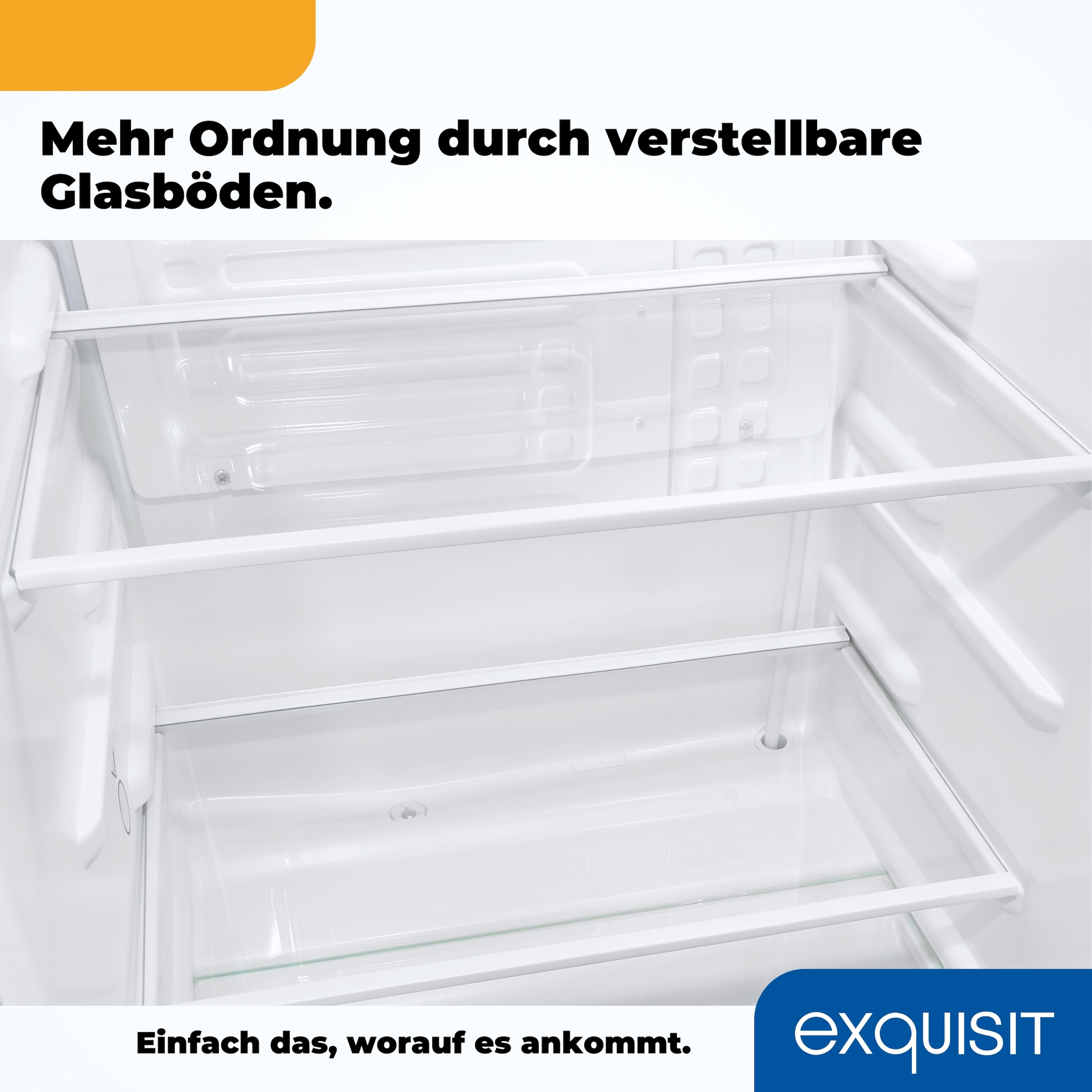 exquisit Vollraumkühlschrank »KS85-V-O91E grau«, 76 L Volumen