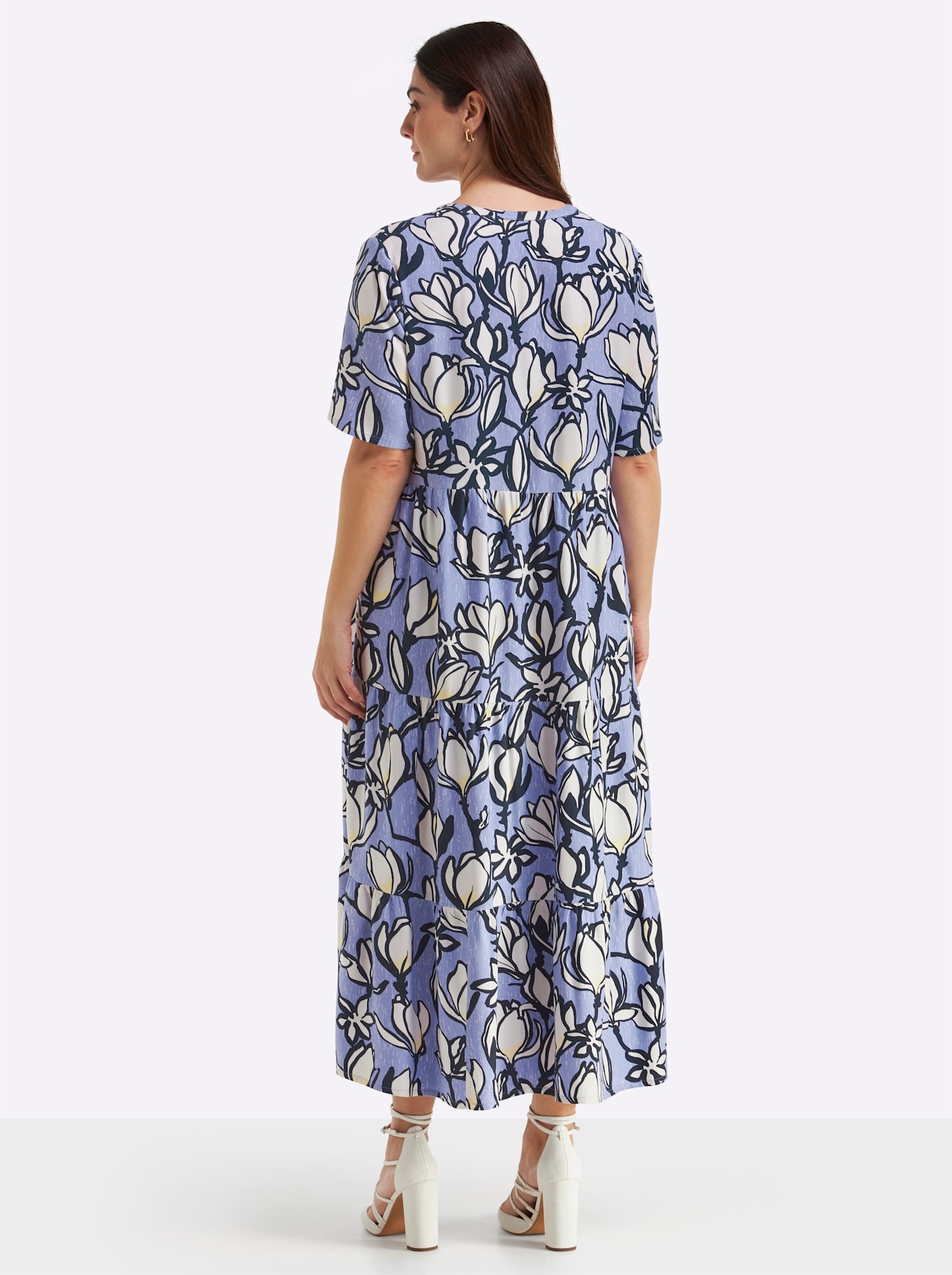 Sheego Maxikleid »Webkleid«