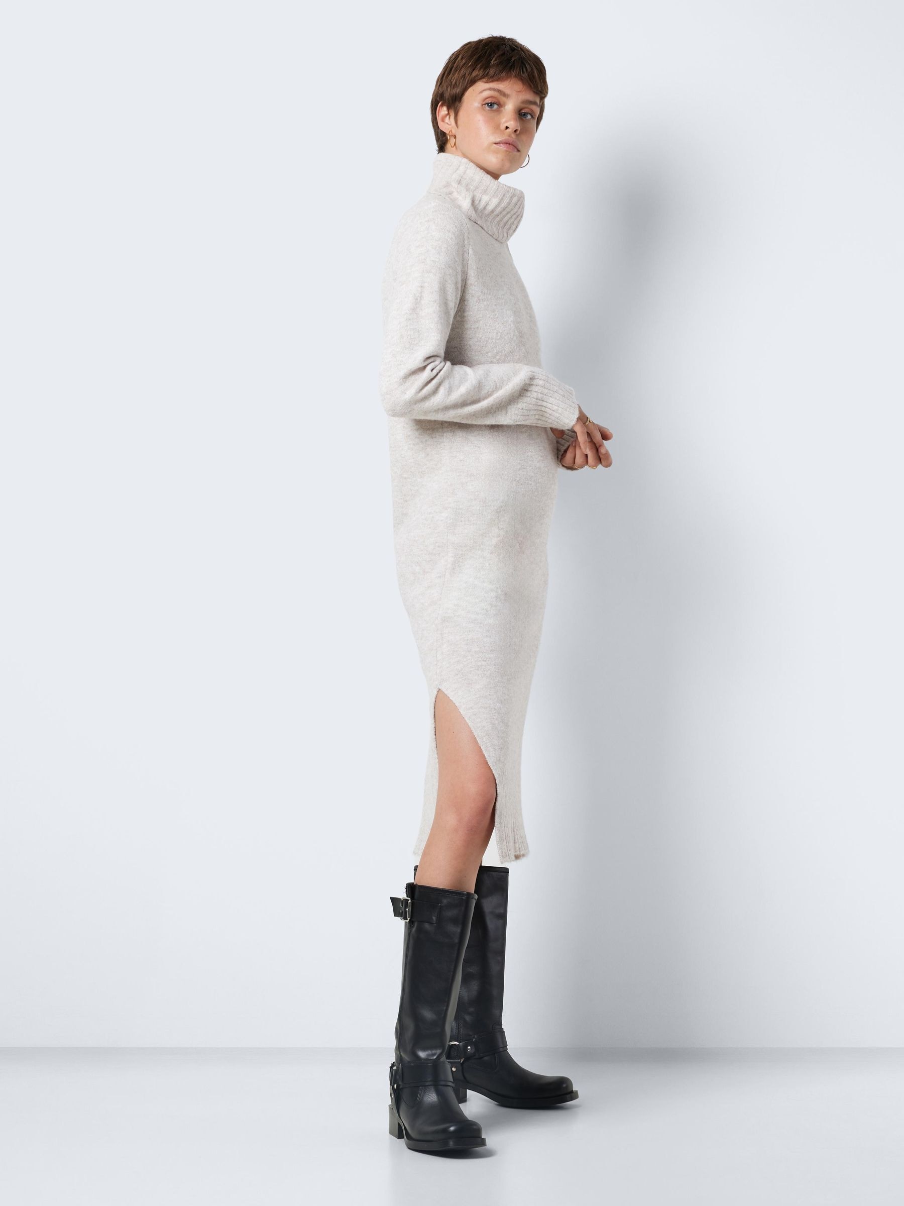 Noisy may Strickkleid »NMVIOLA L/S ROLLNECK KNIT DRESS FWD NOOS«