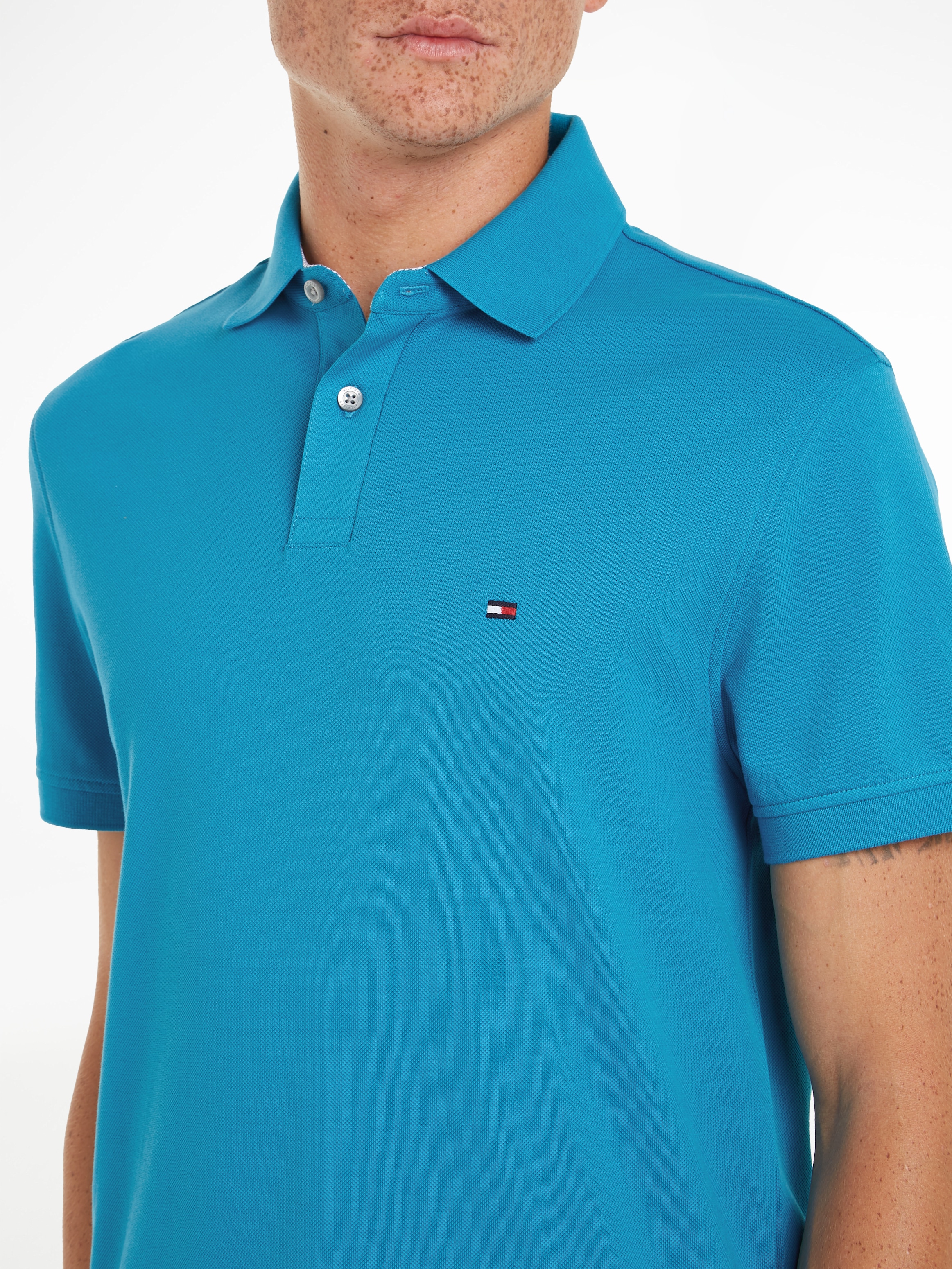 Tommy Hilfiger Poloshirt »1985 REGULAR POLO«, mit Tommy Hilfiger Kontraststreifen innen am Kragen