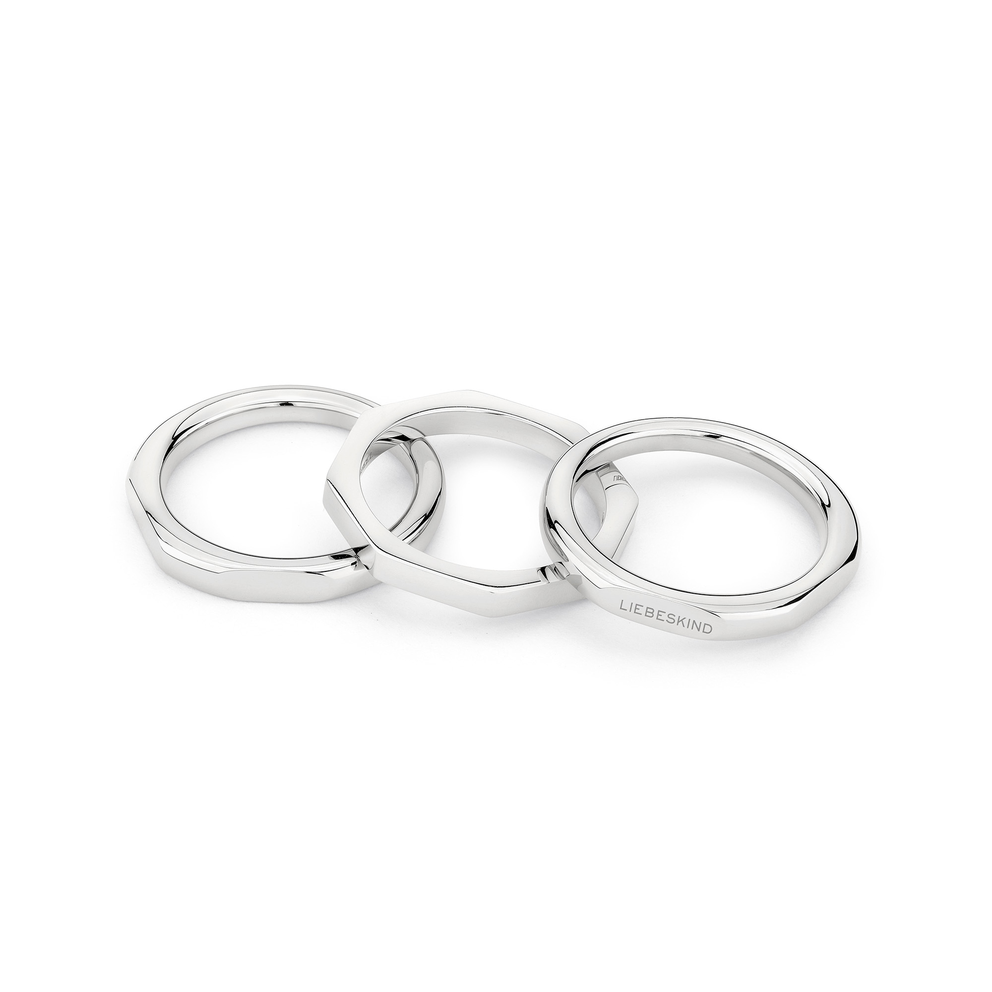 Liebeskind Berlin Ring-Set »Schmuck Geschenk Edelstahl Ring Urban Chic«