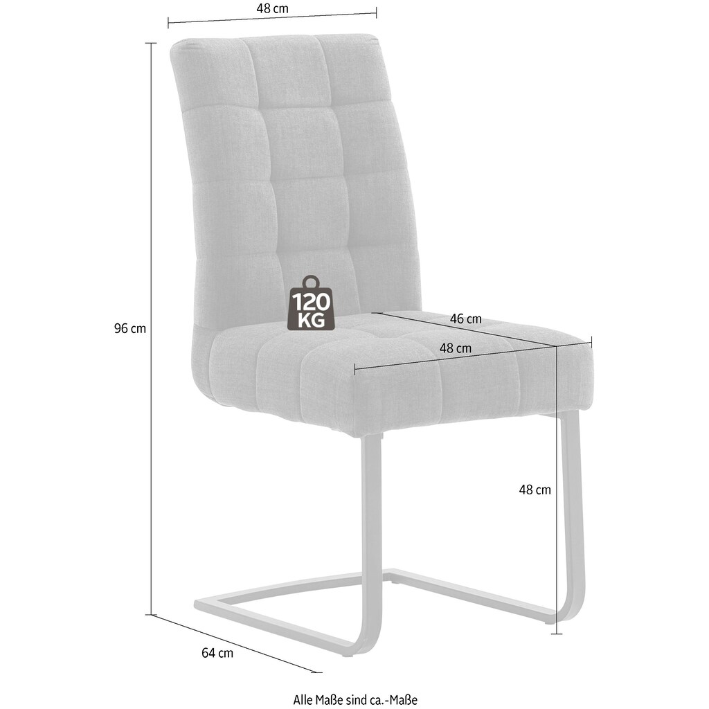 MCA furniture Freischwinger »Salta«, (Set), 2 St., Aqua Clean
